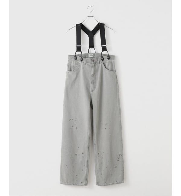 FRAMeWORK「PAYDAY /ペイデイ サスペンダー付きペイント加工デニム」|デニム|