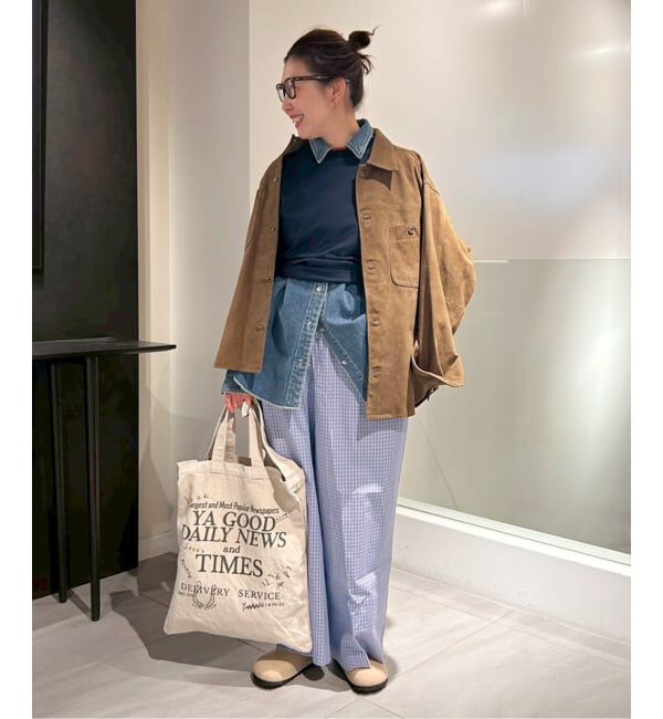 FRAMeWORK「THRIFTY LOOK 別注 SUEDESHIRTブルゾン」|ライダースジャケット|