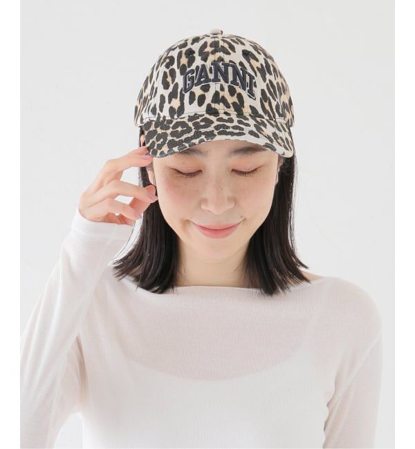 U by SPICK&SPAN「GANNI / ガニー Washed Cotton Canvas Cap Leo Emb」|キャップ・キャスケット|