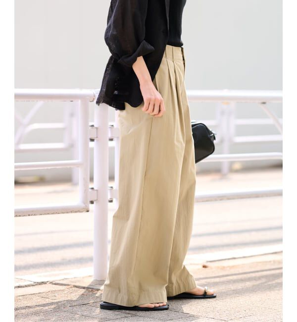 FRAMeWORK「≪洗濯機洗い可≫コットンナイロンタックパンツ」|その他|