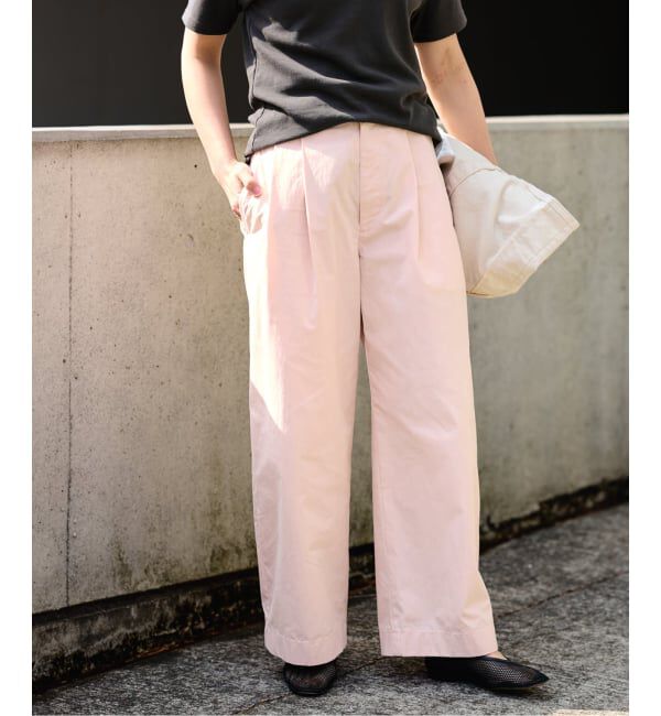 FRAMeWORK「≪洗濯機洗い可≫コットンナイロンタックパンツ」|その他|