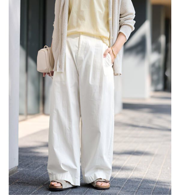 FRAMeWORK「≪洗濯機洗い可≫コットンナイロンタックパンツ」|その他|