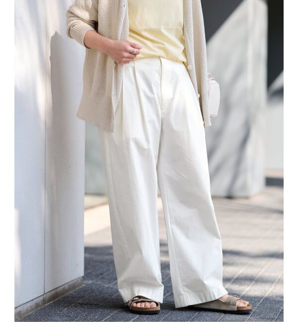 FRAMeWORK「≪洗濯機洗い可≫コットンナイロンタックパンツ」|その他|