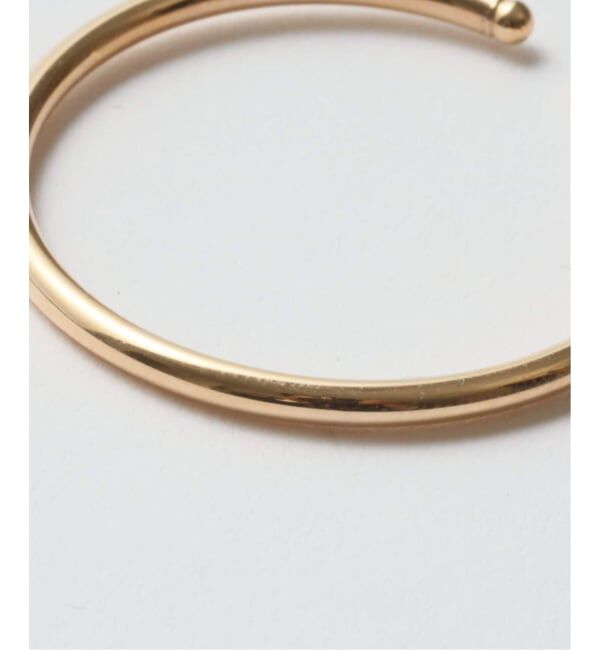 Lilas by Spick&Span「3cmサークルパイプイヤーカフ K10（片耳）」|イヤーカフ|