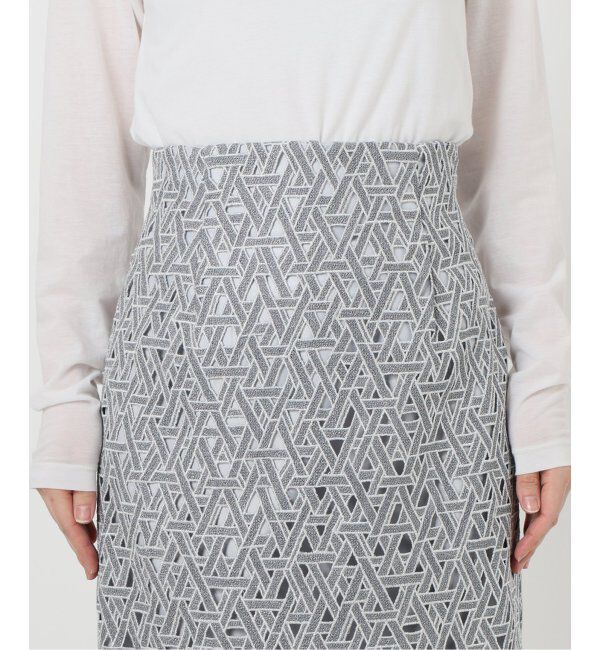  「《追加3》【洗える】レースタイトスカート」|スカート|