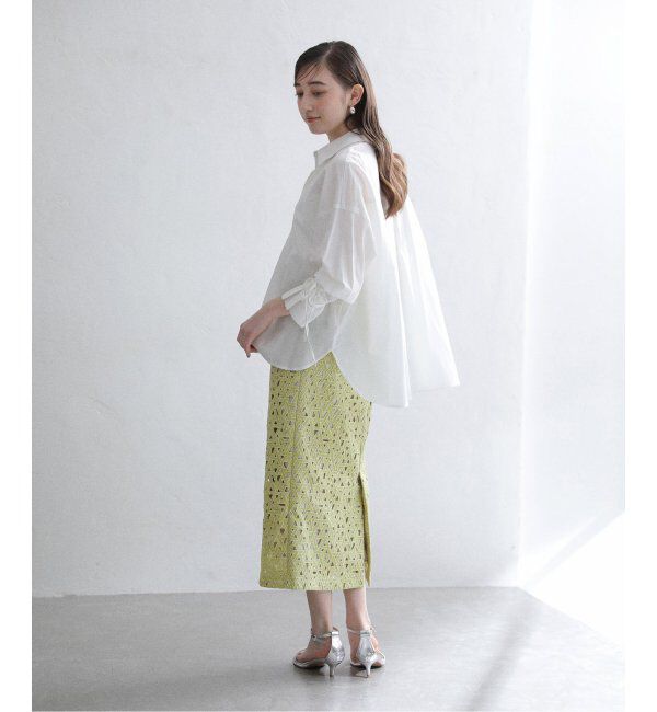  「《追加3》【洗える】レースタイトスカート」|スカート|