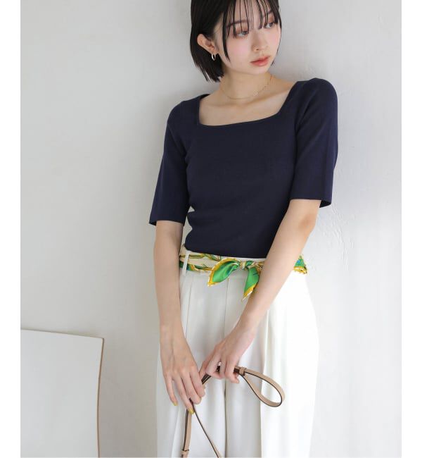  「【洗える】開襟アンサンブル」|ニット・セーター|