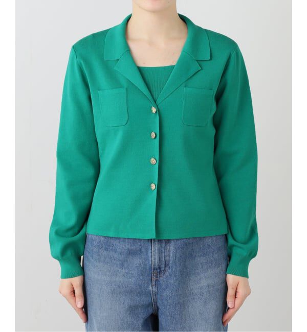  「【洗える】開襟アンサンブル」|ニット・セーター|