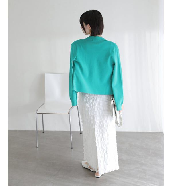  「【洗える】開襟アンサンブル」|ニット・セーター|