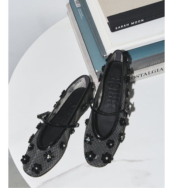 GRISE「GRISEシアーフラワーモチーフメリージェーン」|その他|ブラック