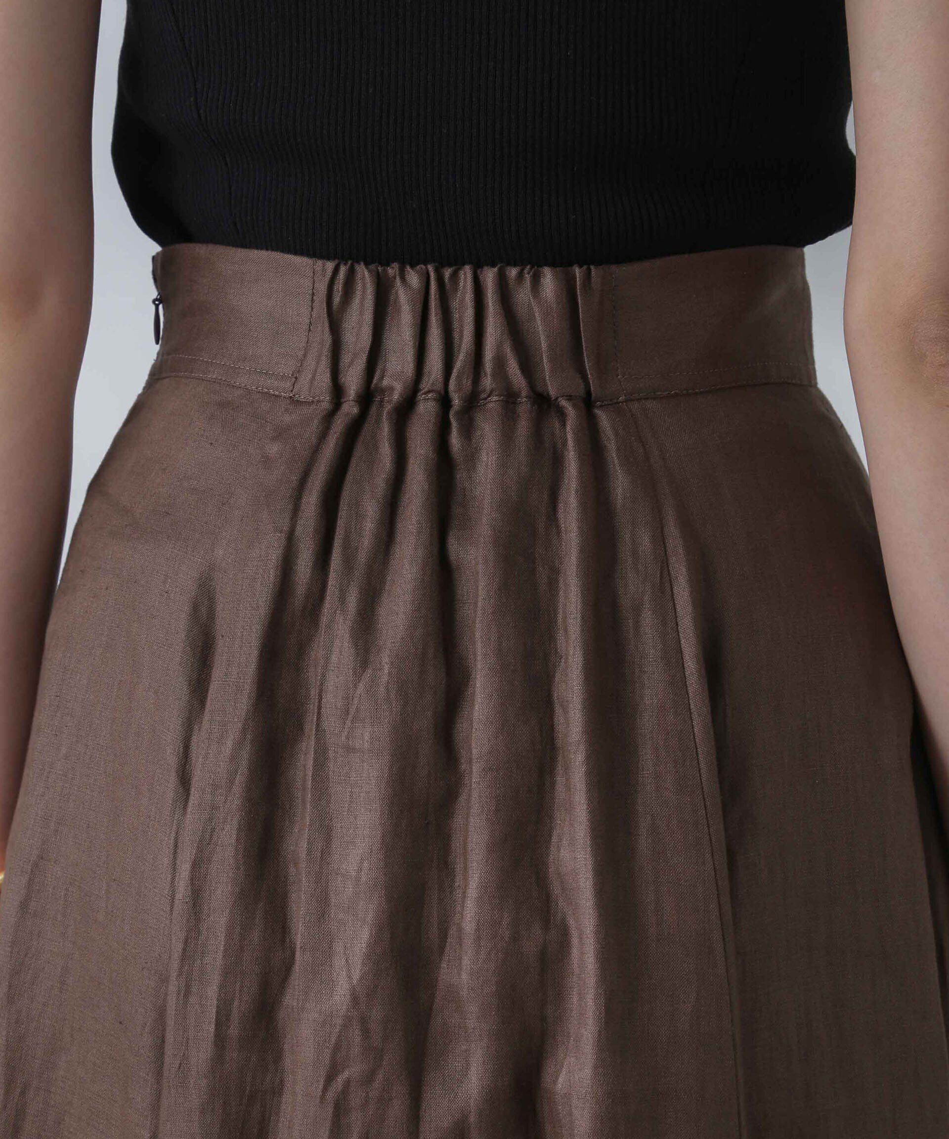 nano･universe「リネンフレアスカート(セットアップ可)」|スカート|