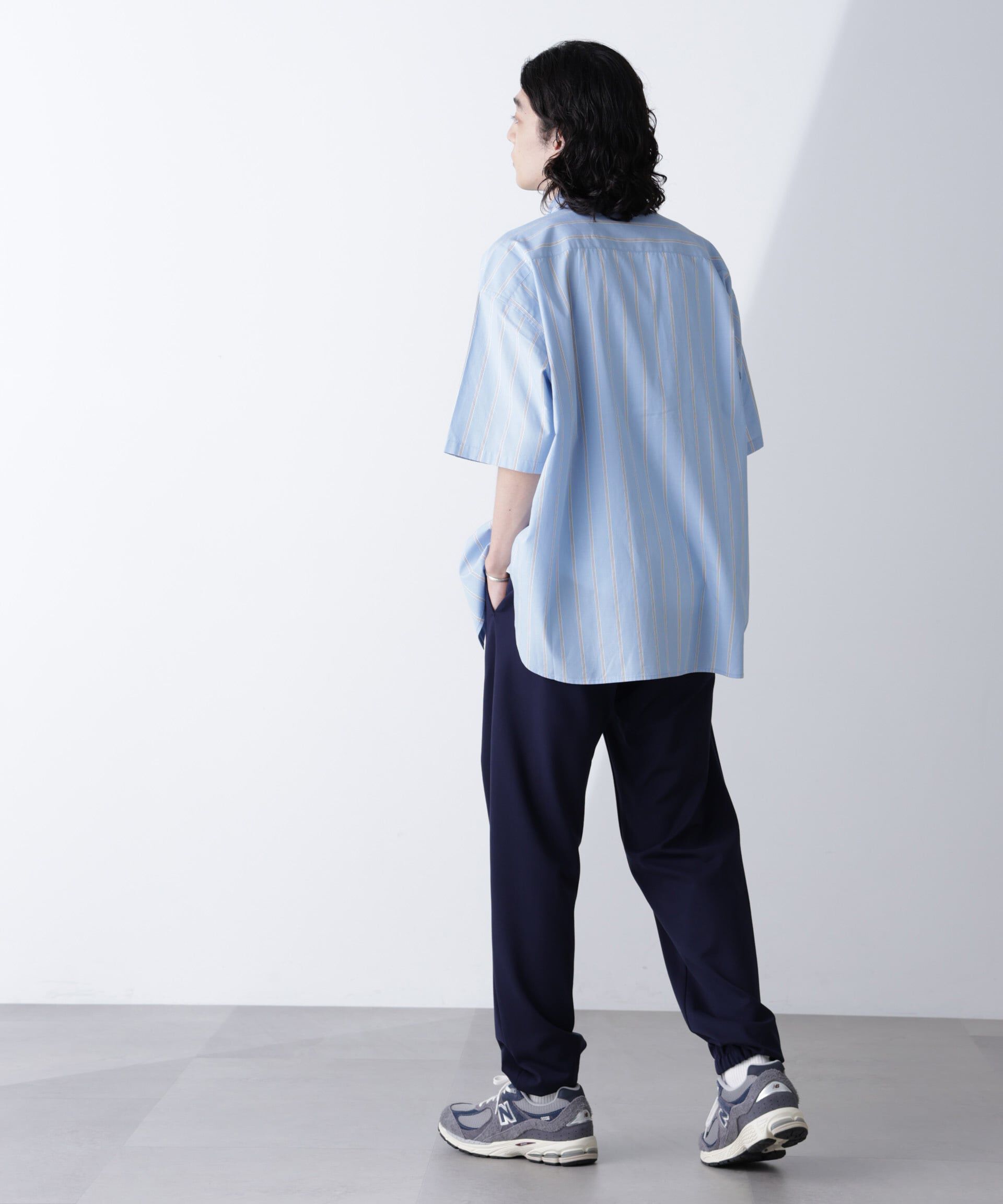 nano･universe「ストライプレギュラーシャツ 半袖」|シャツ・ブラウス|