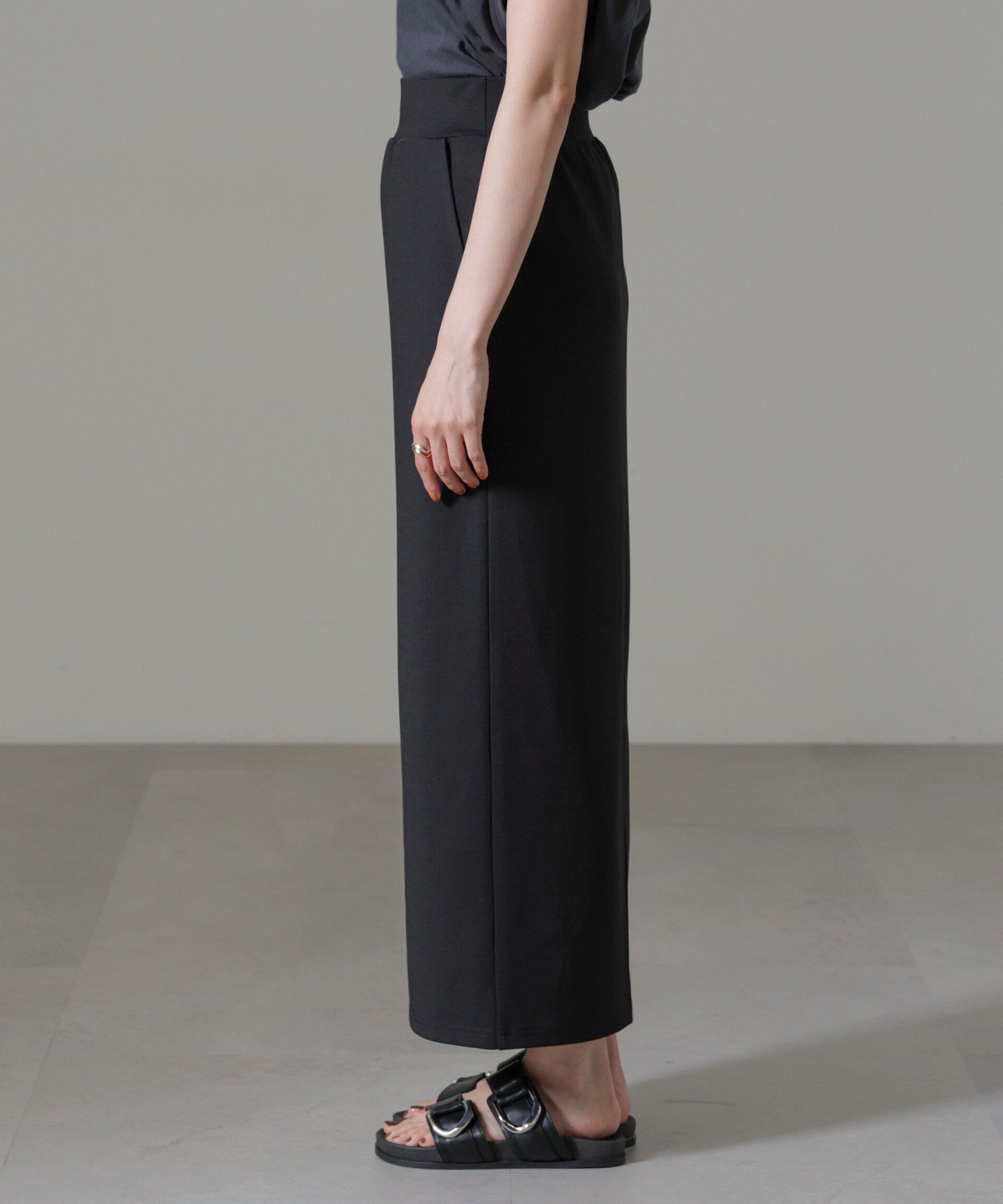 nano･universe「ポンチカットIラインマキシスカート」|スカート|