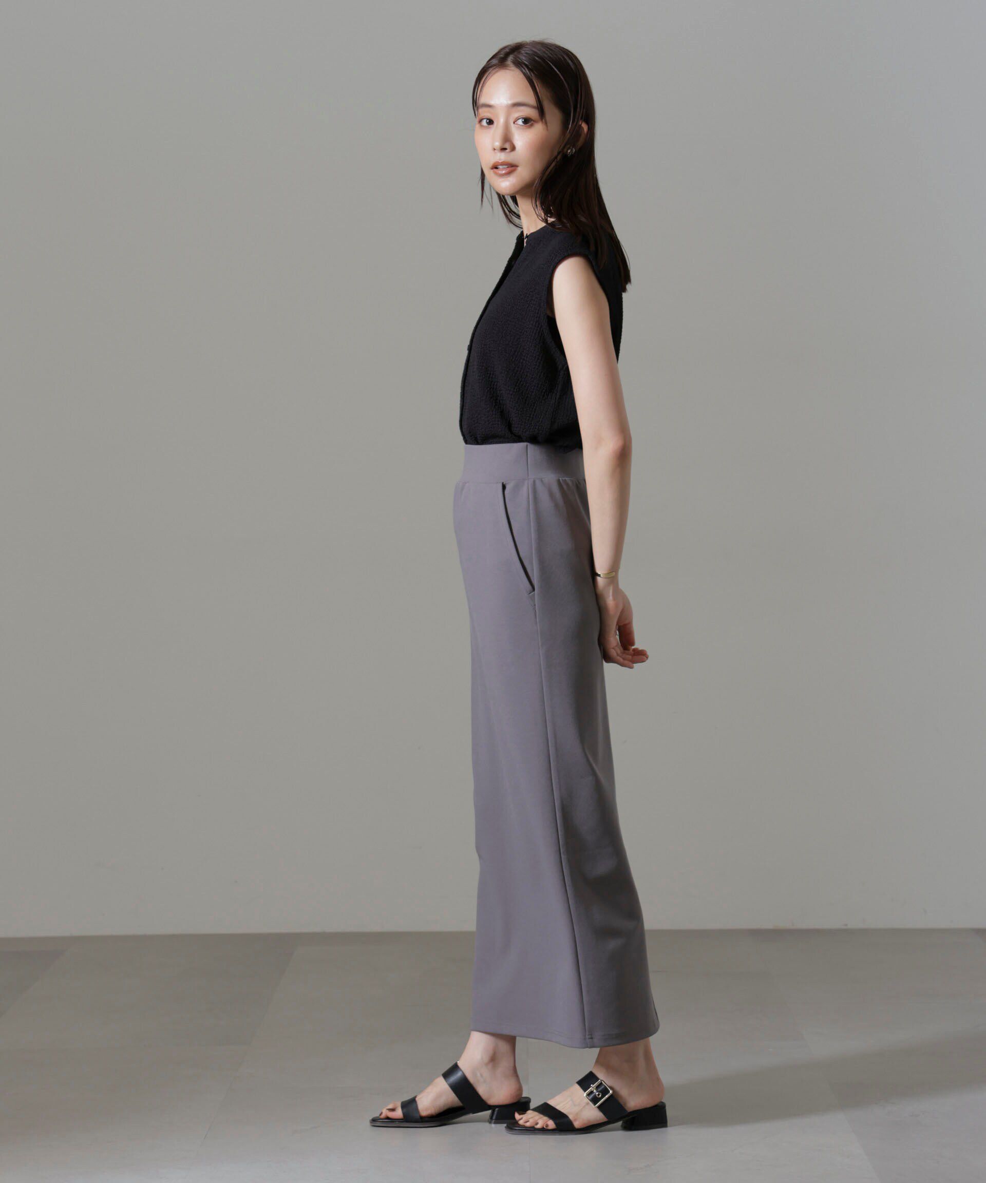 nano･universe「ポンチカットIラインマキシスカート」|スカート|