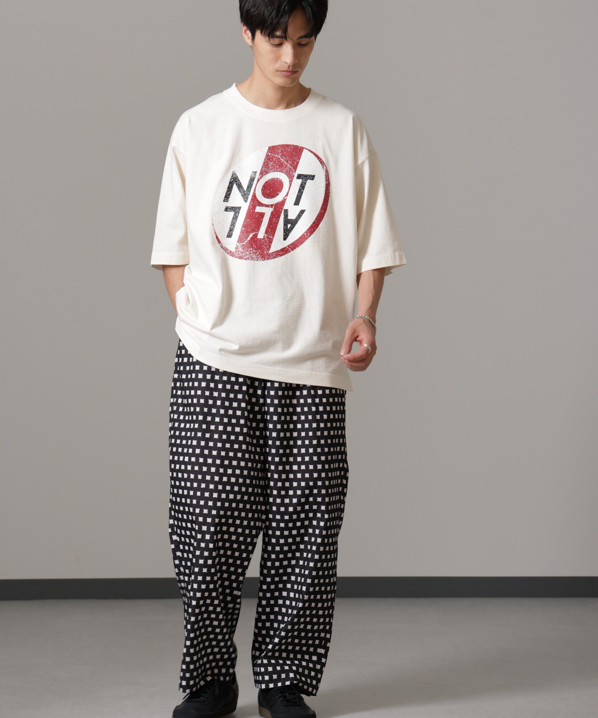 nano･universe「オリジナルパターンイージーパンツ」|チノ|