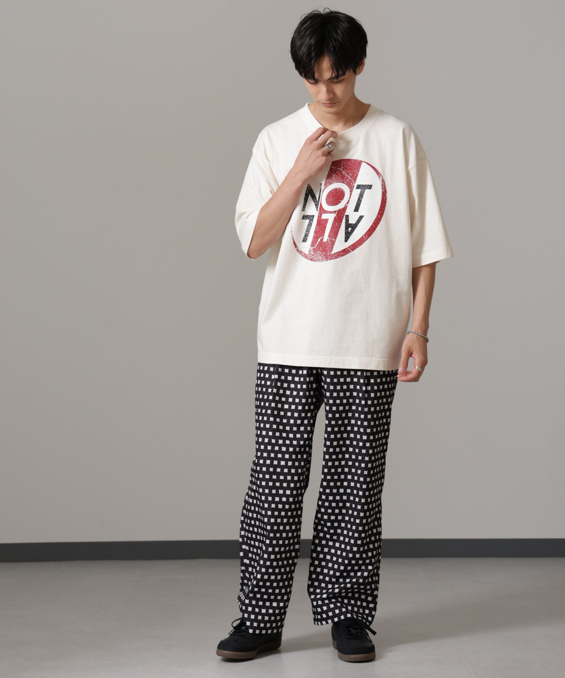 nano･universe「オリジナルパターンイージーパンツ」|チノ|