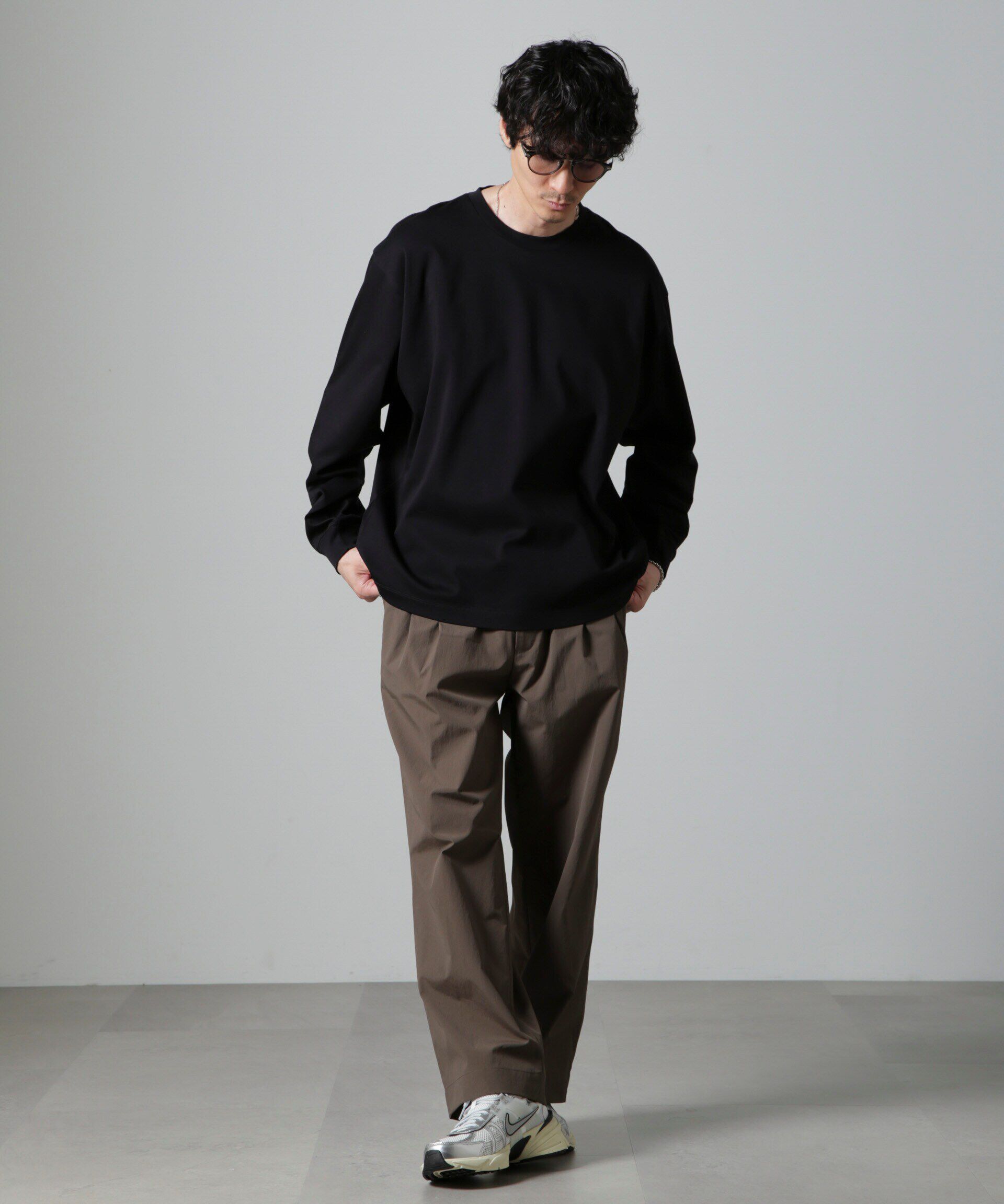 nano･universe「アンチスメル BIG クルーネックTシャツ 長袖」|Tシャツ・カットソー|