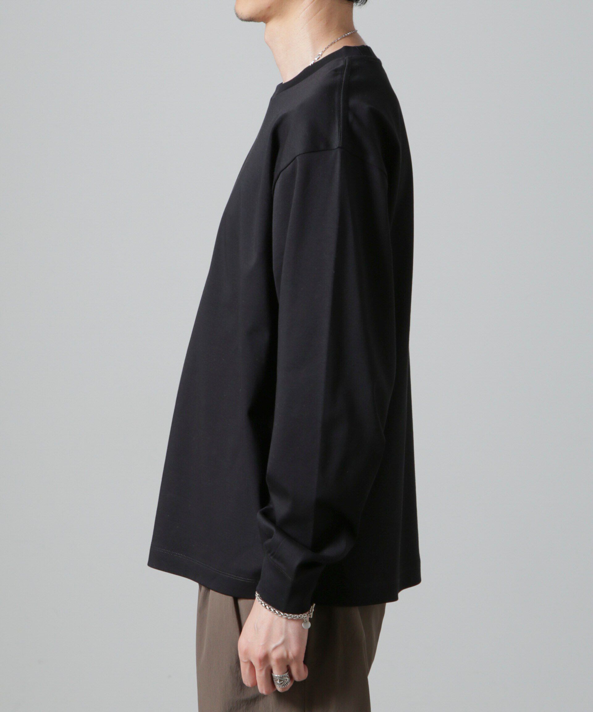 nano･universe「アンチスメル BIG クルーネックTシャツ 長袖」|Tシャツ・カットソー|