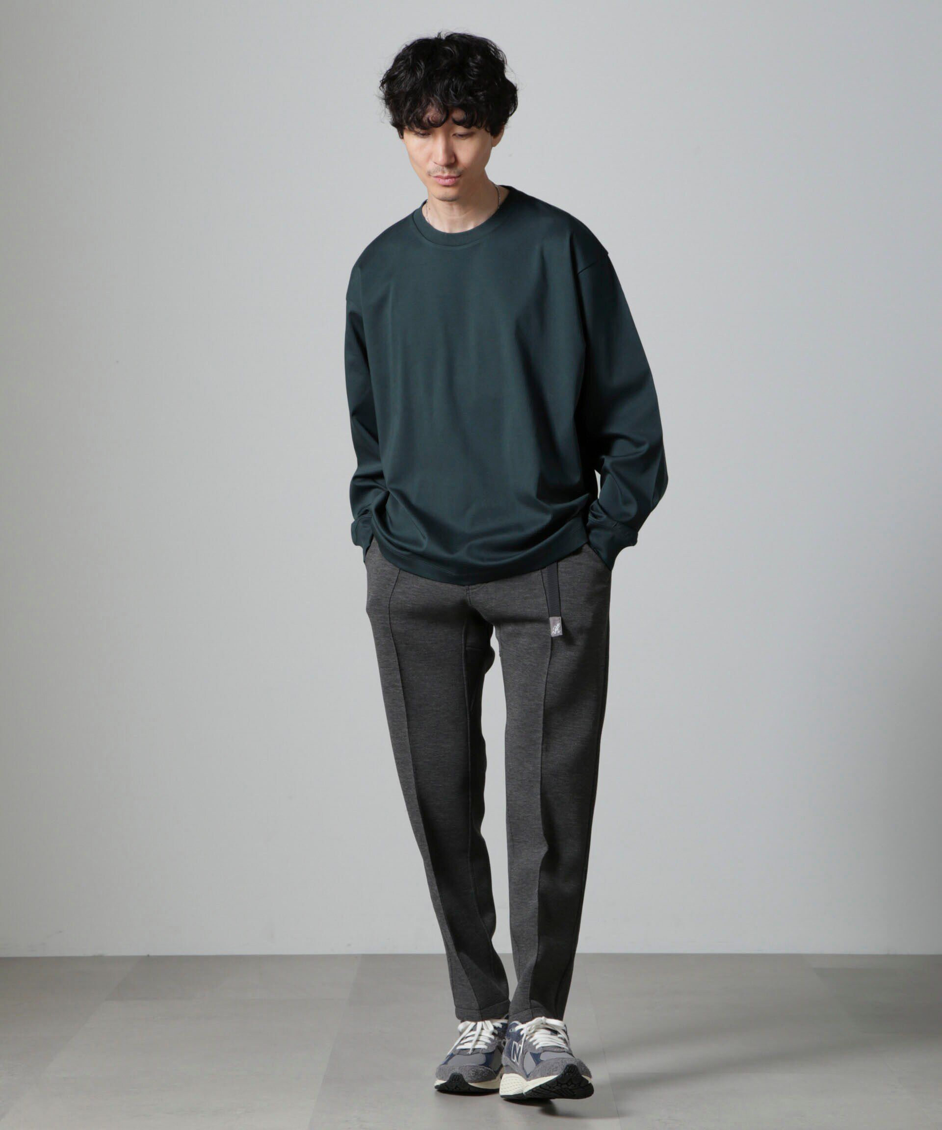 nano･universe「アンチスメル BIG クルーネックTシャツ 長袖」|Tシャツ・カットソー|グリーン