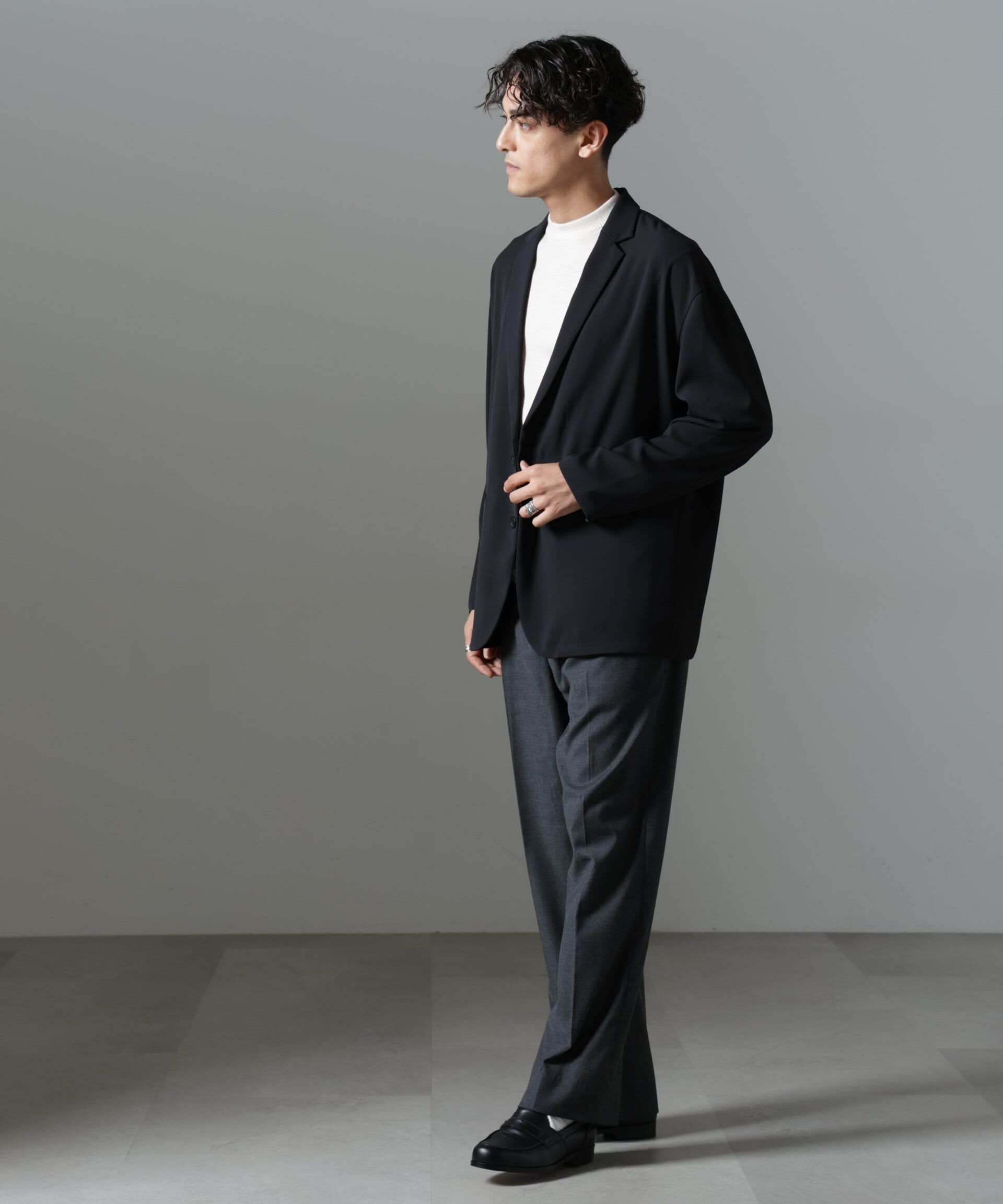 nano･universe「ドレープ ワイドジャケット(セットアップ可)」|テーラードジャケット|