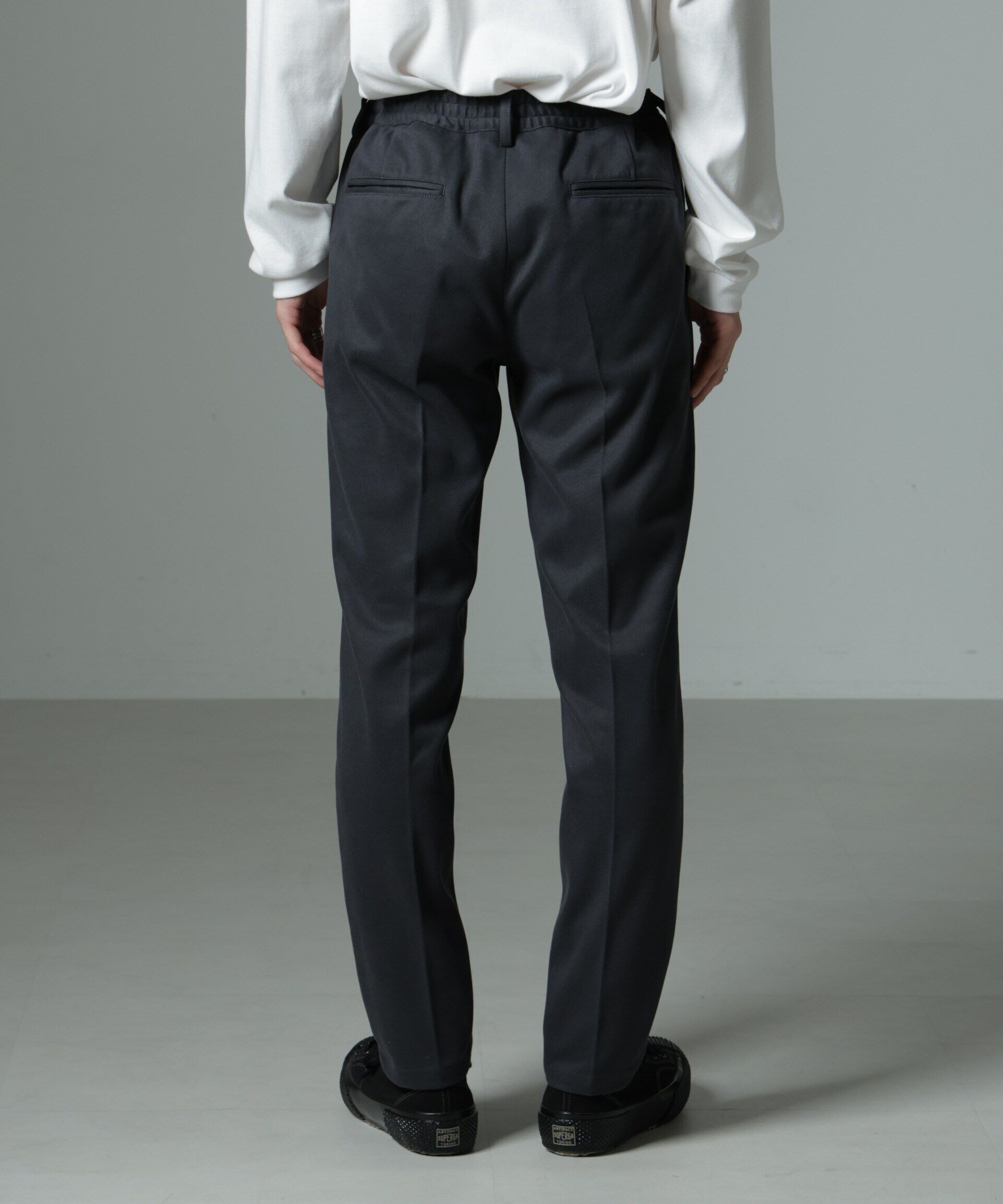 nano･universe「「MC」coveross(R)TECH WARM 裏起毛ツイル イージースラックス」|チノ|