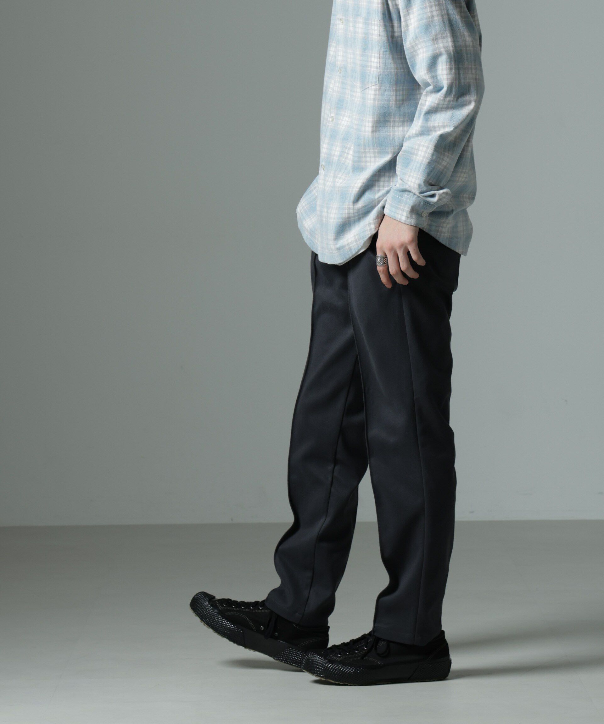 nano･universe「「MC」coveross(R)TECH WARM 裏起毛ツイル イージースラックス」|チノ|