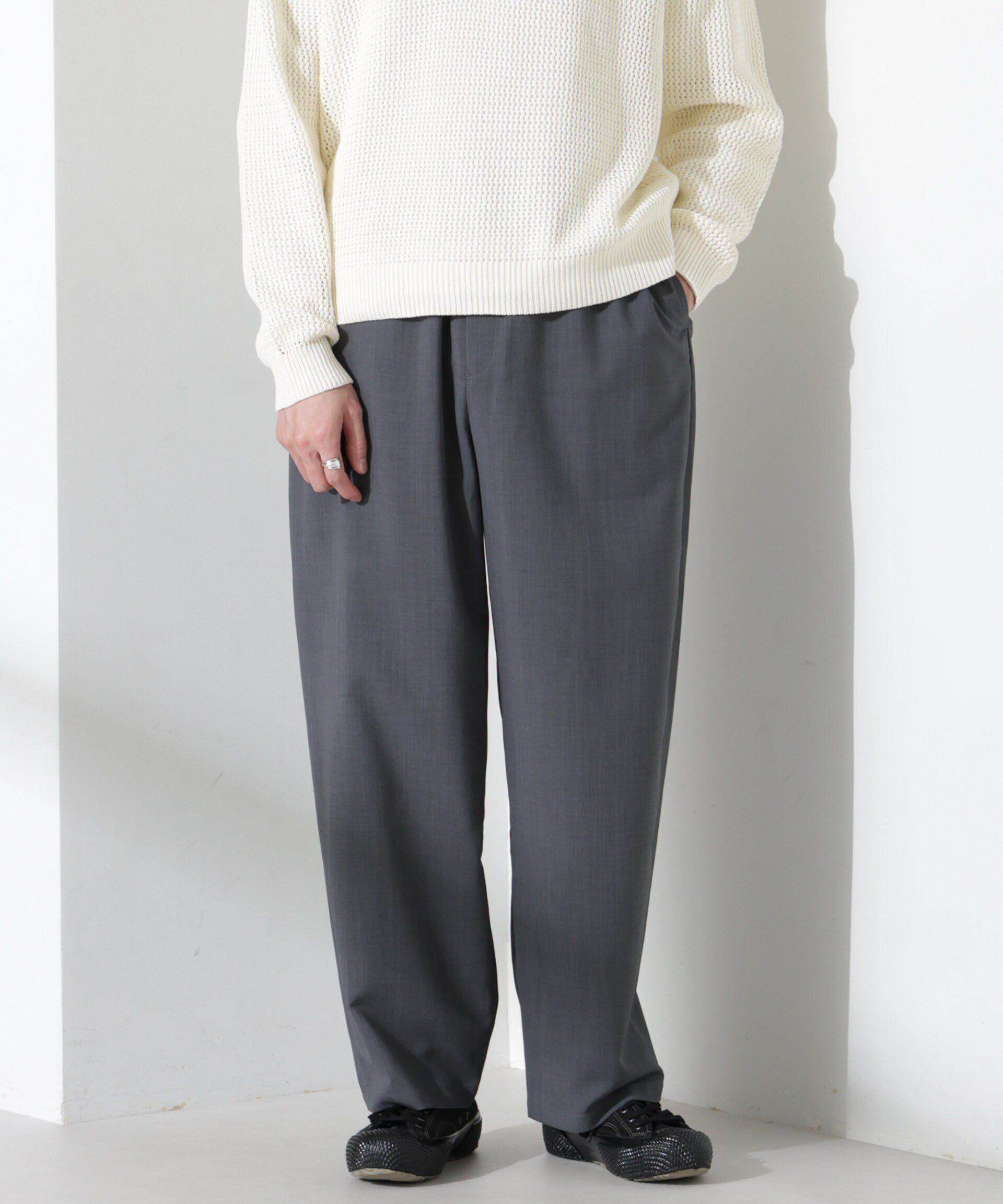 nano･universe「「大人のワイドパンツ」ハイツイストワイドスラックス」|チノ|