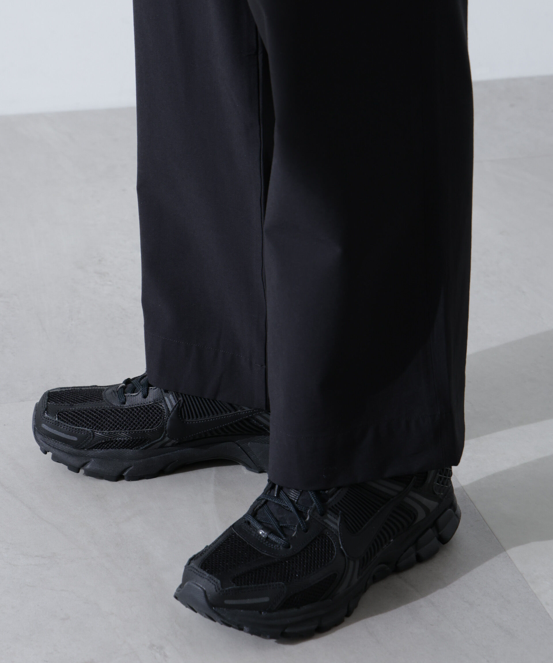 nano･universe「ストレッチワイドイージーパンツ(セットアップ可)」|チノ|