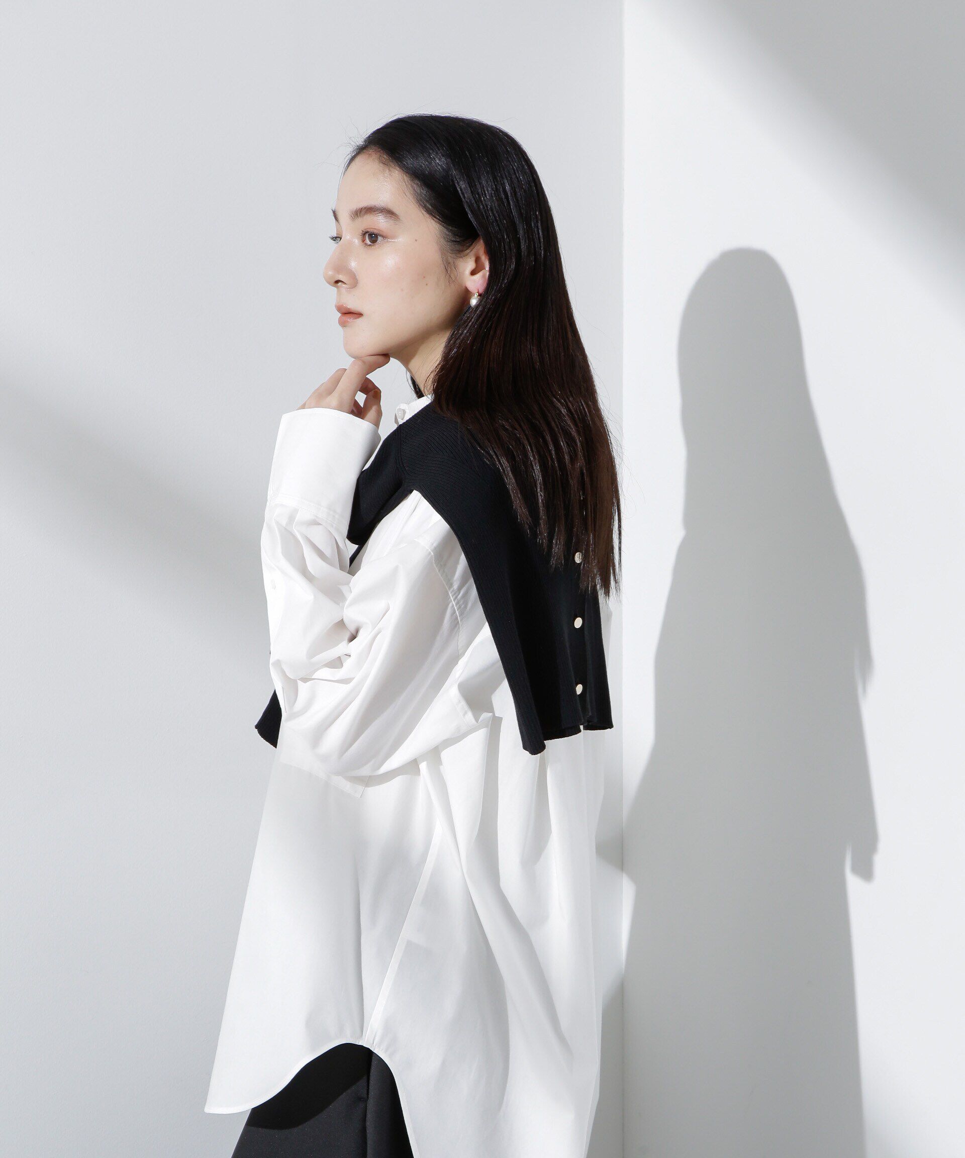 nano･universe「バッククロスオーバーシャツ」|シャツ・ブラウス|