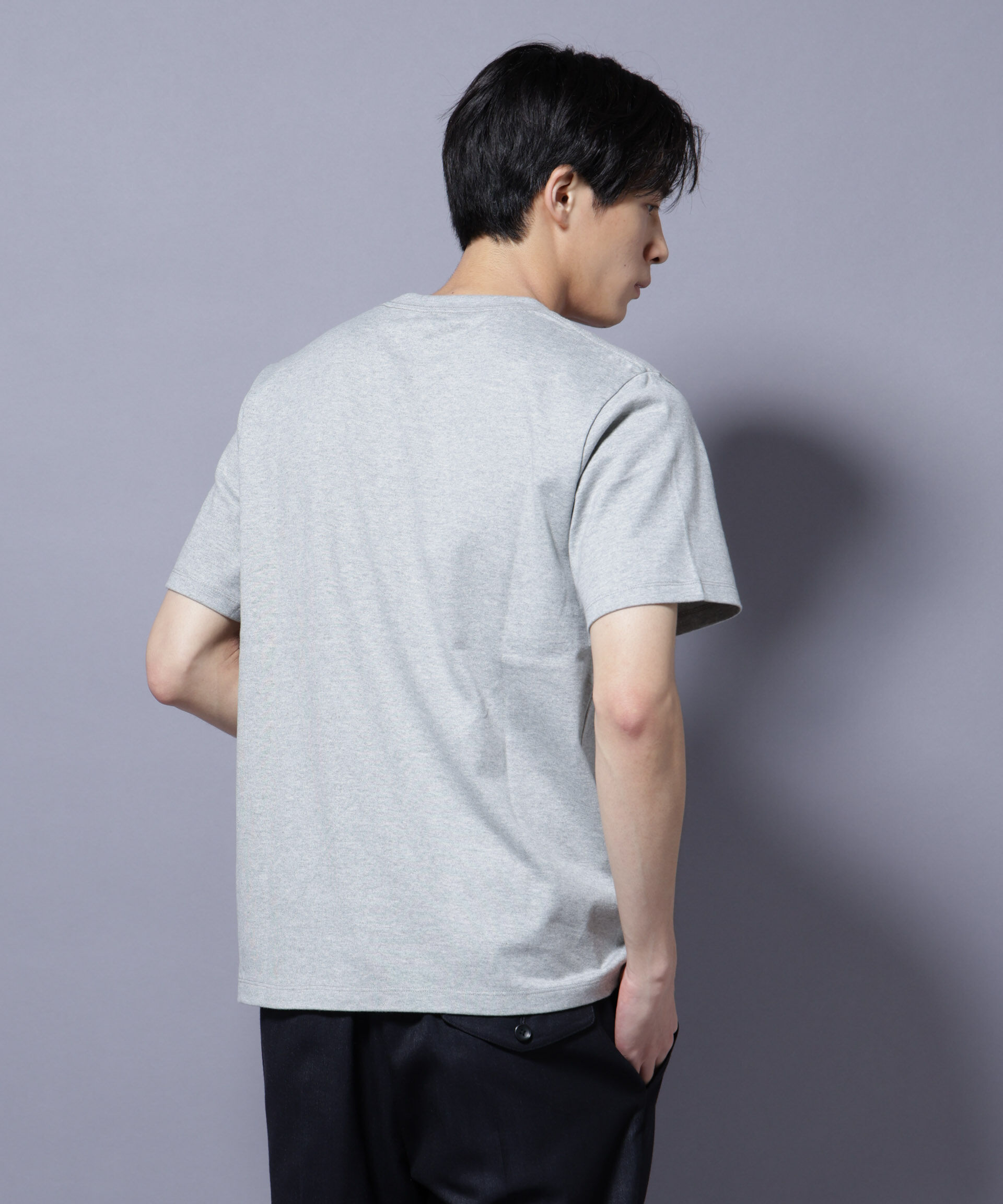 nano･universe「Anti Soaked(R) 汗染み防止 クルーネック レギュラーシルエットTシャツ」|Tシャツ・カットソー|