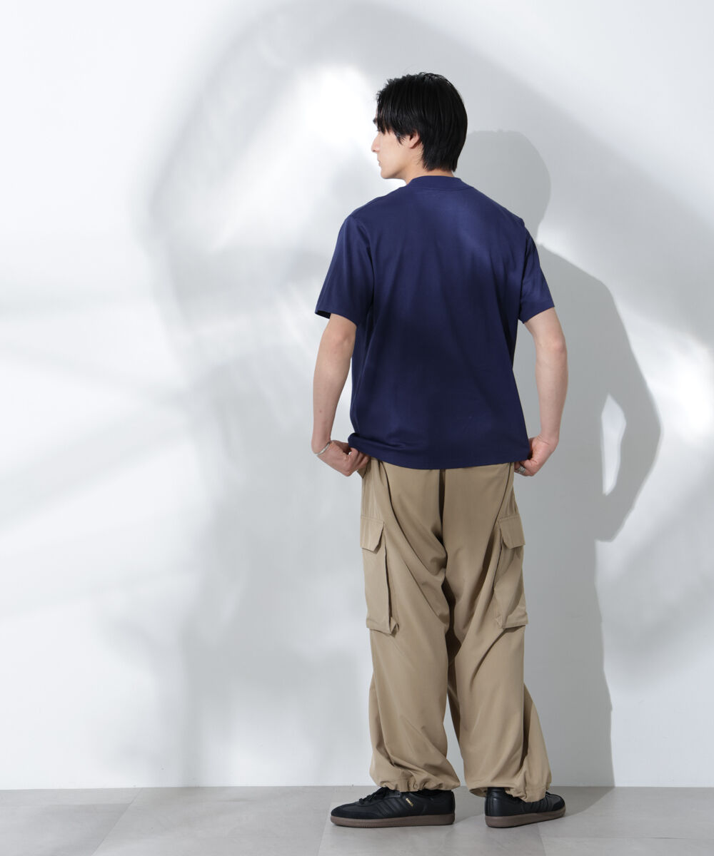 nano･universe「Anti Soaked(R)  汗染み防止 モックネックレギュラーシルエットTシャツ」|Tシャツ・カットソー|