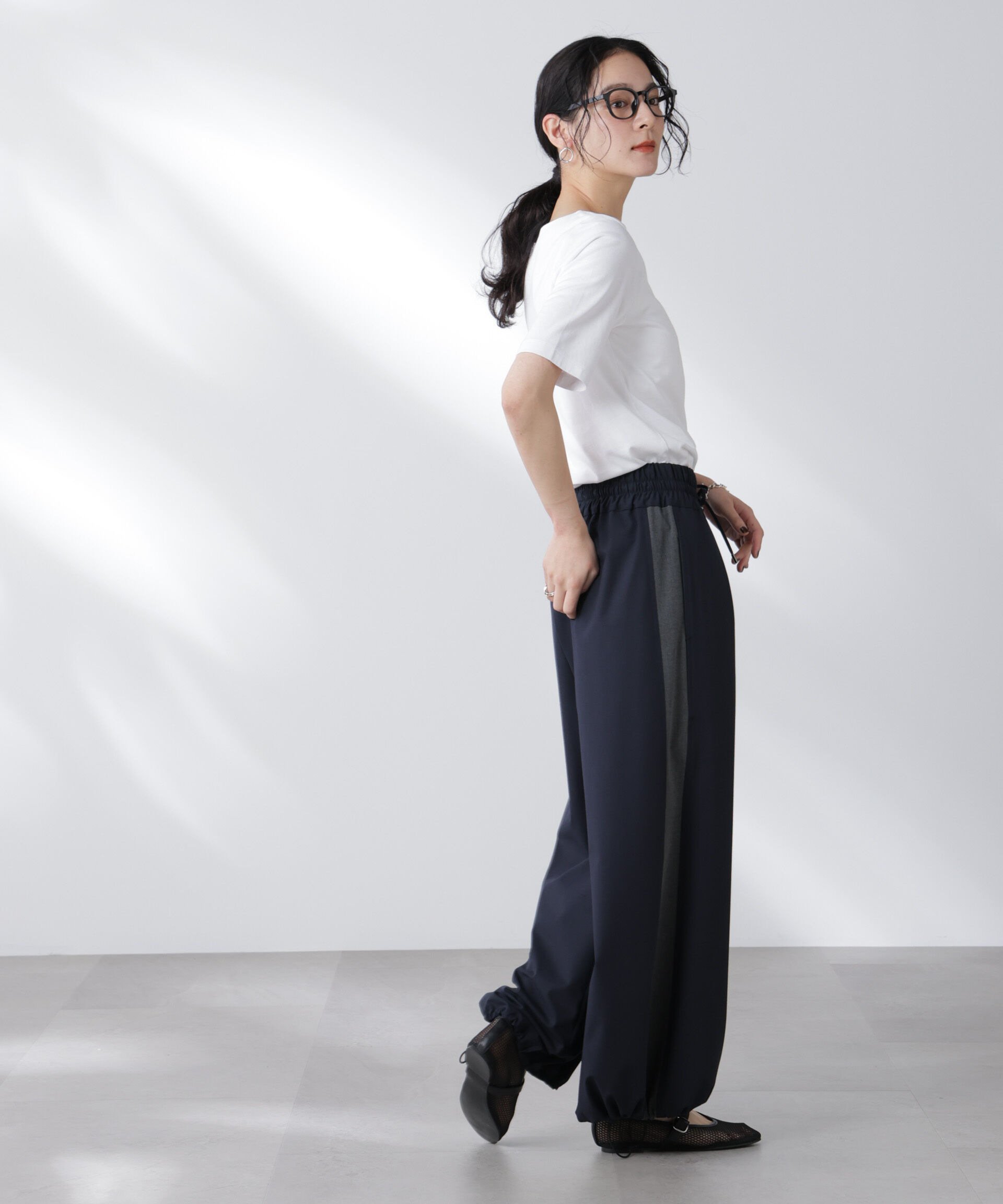 nano･universe「Anti Soaked(R) 汗染み防止ボートネックTシャツ」|Tシャツ・カットソー|