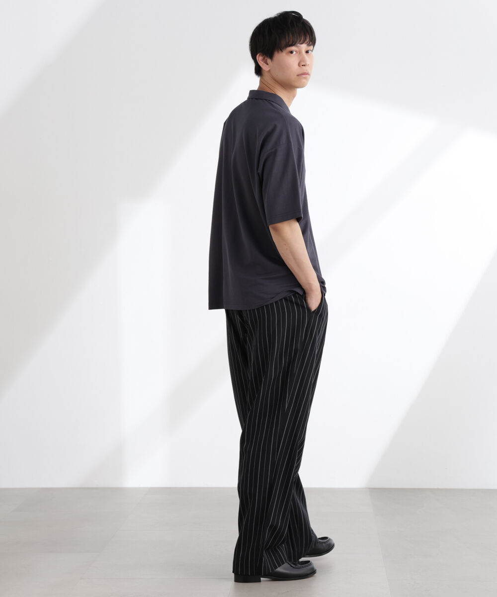 nano･universe「レーヨンナイロンポンチスキッパーシャツ 半袖」|Tシャツ・カットソー|