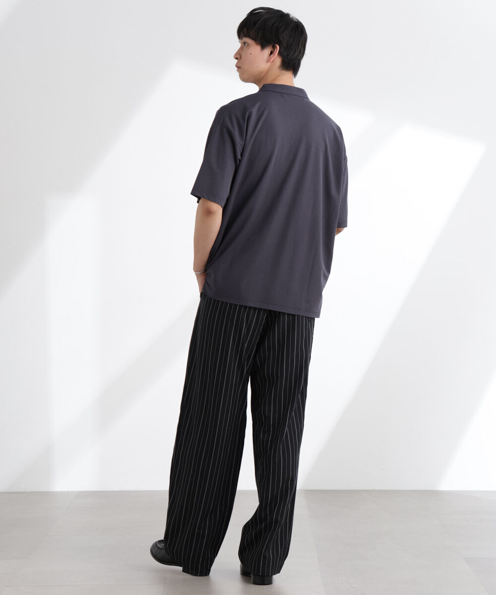 nano･universe「レーヨンナイロンポンチスキッパーシャツ 半袖」|Tシャツ・カットソー|