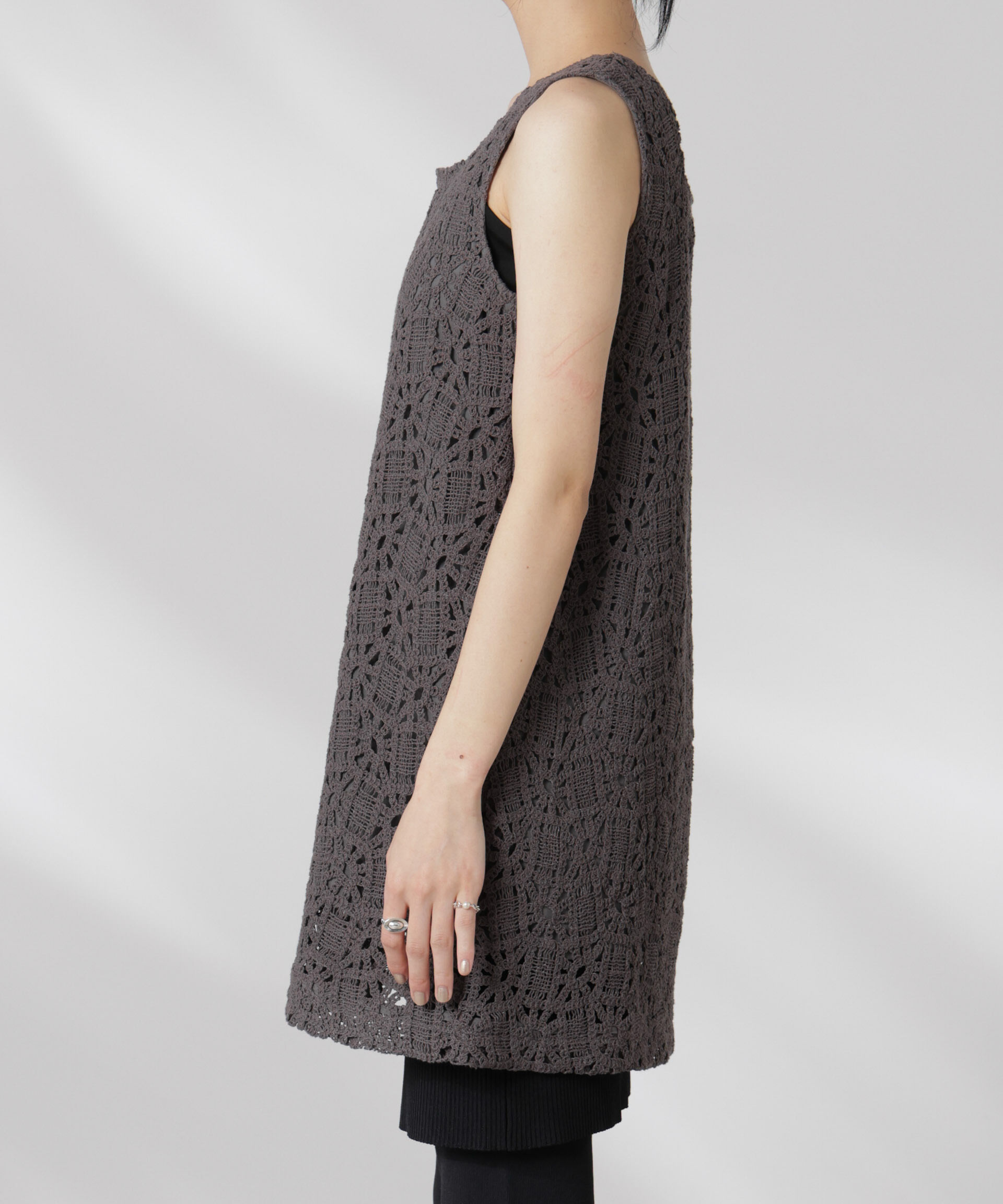 nano･universe「コットンコードレースミニワンピース(セットアップ可)」|ワンピース|