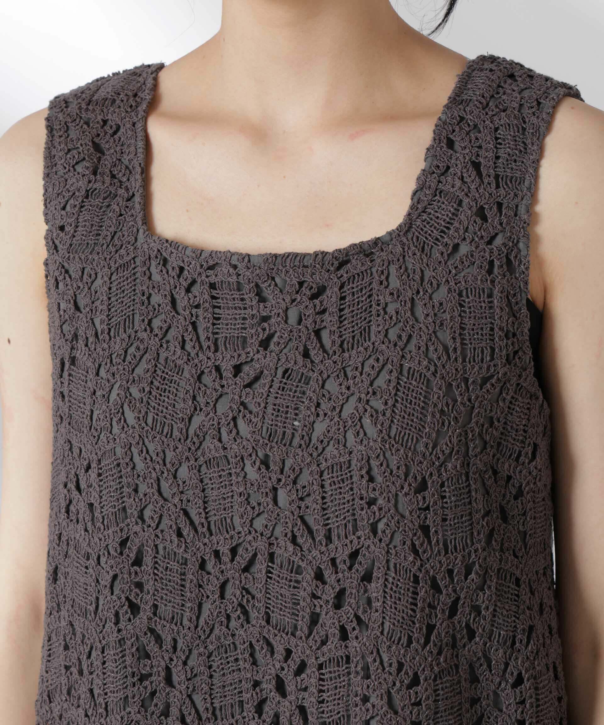 nano･universe「コットンコードレースミニワンピース(セットアップ可)」|ワンピース|