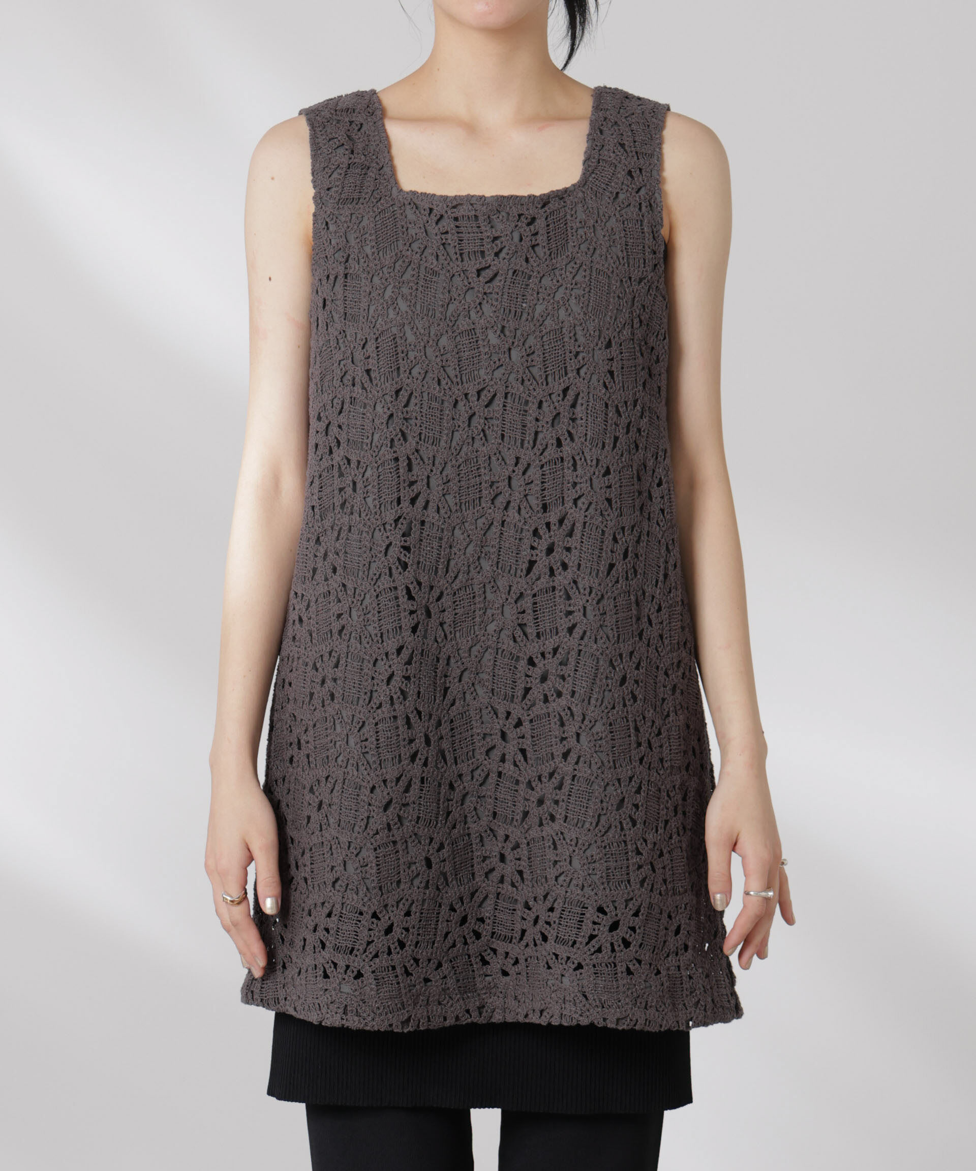 nano･universe「コットンコードレースミニワンピース(セットアップ可)」|ワンピース|