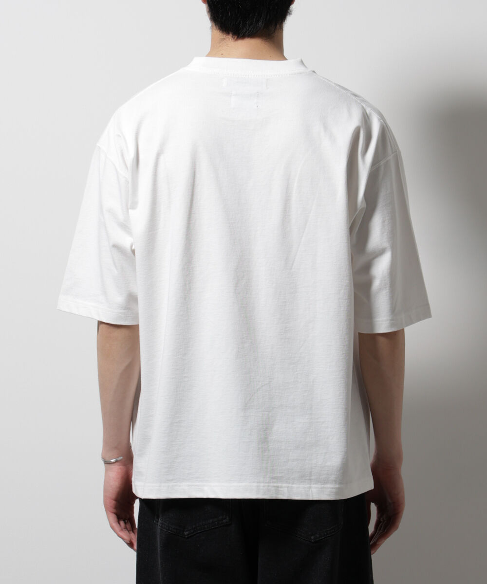 nano･universe「「MOFFISIE」オリジナル刺繍プリント Tシャツ 半袖」|Tシャツ・カットソー|