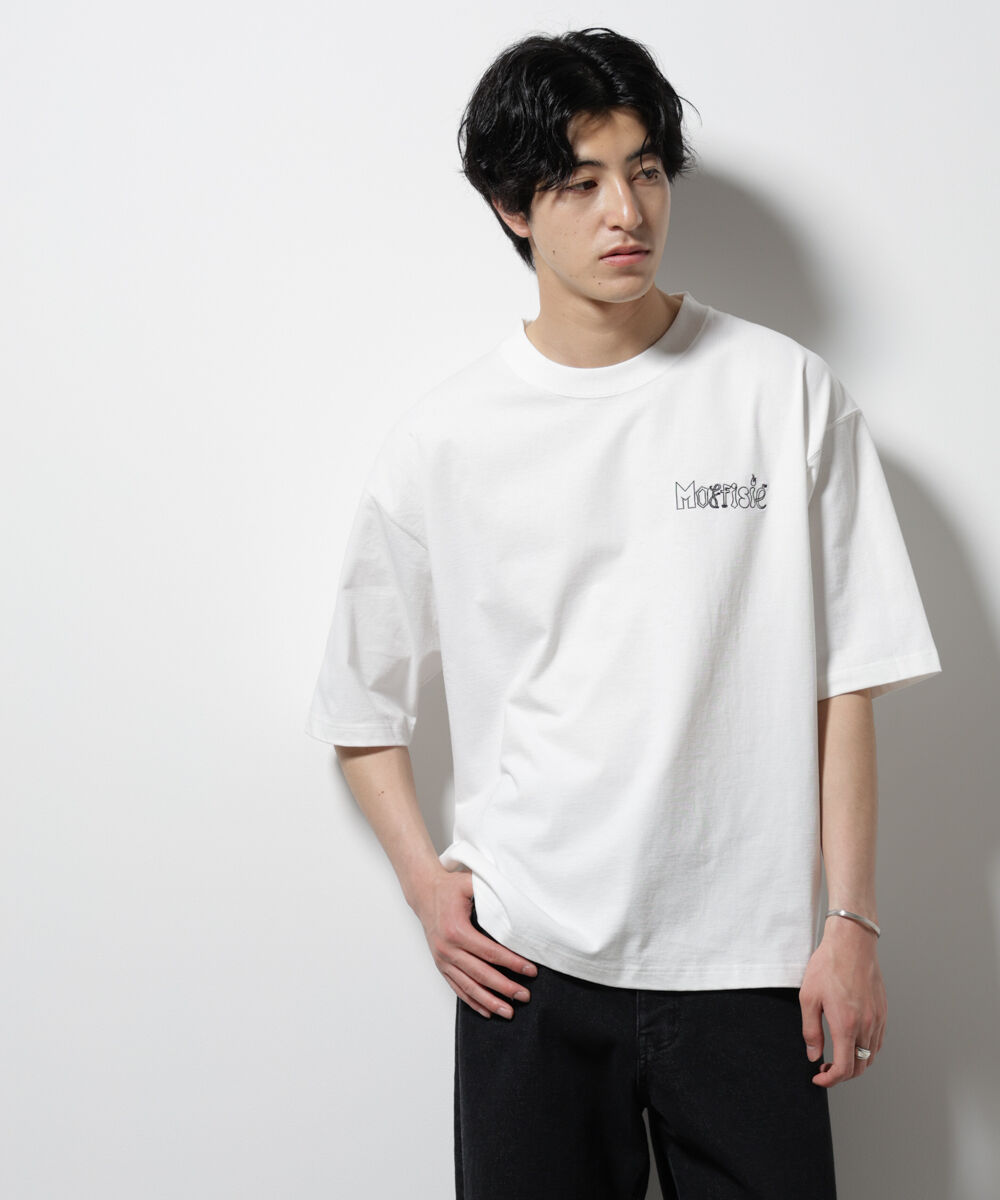 nano･universe「「MOFFISIE」オリジナル刺繍プリント Tシャツ 半袖」|Tシャツ・カットソー|