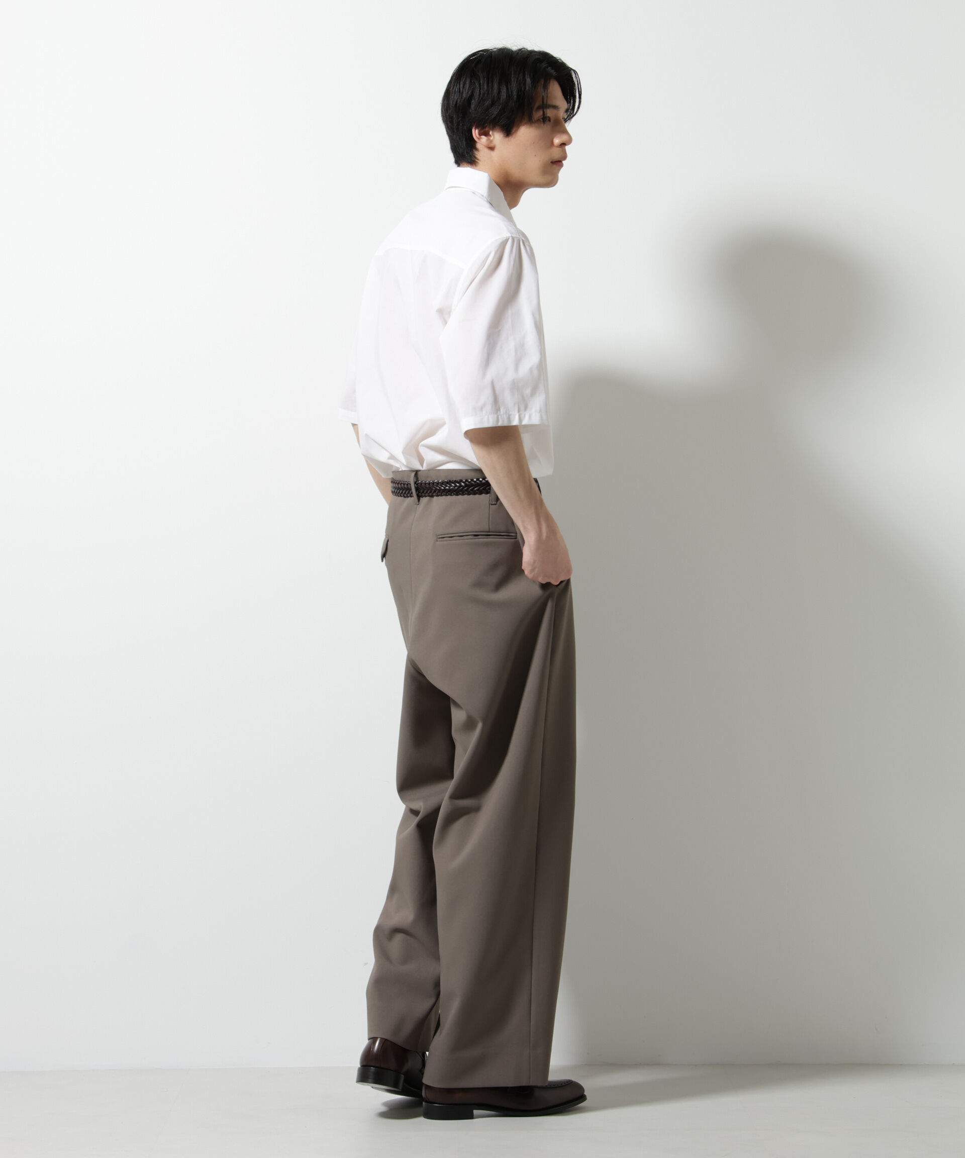 nano･universe「TEXBRID(R)レギュラーカラーシャツ 半袖」|シャツ・ブラウス|