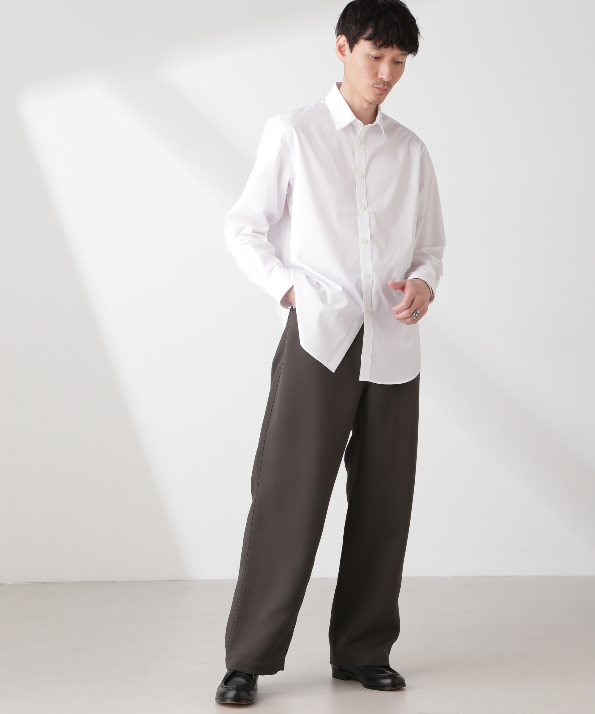  「トリプルクロス バレルレッグパンツ(セットアップ可)」|その他|