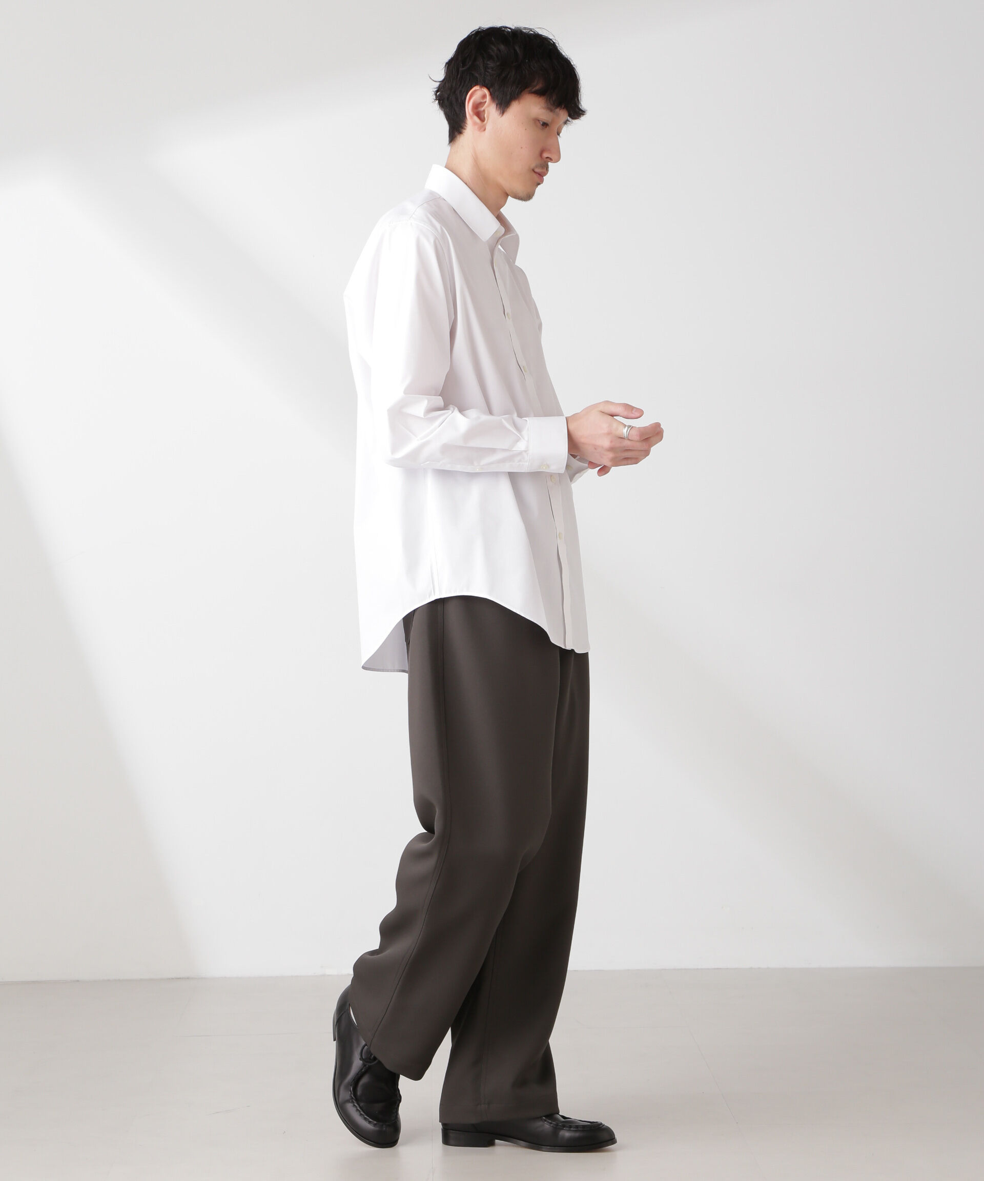  「トリプルクロス バレルレッグパンツ(セットアップ可)」|その他|