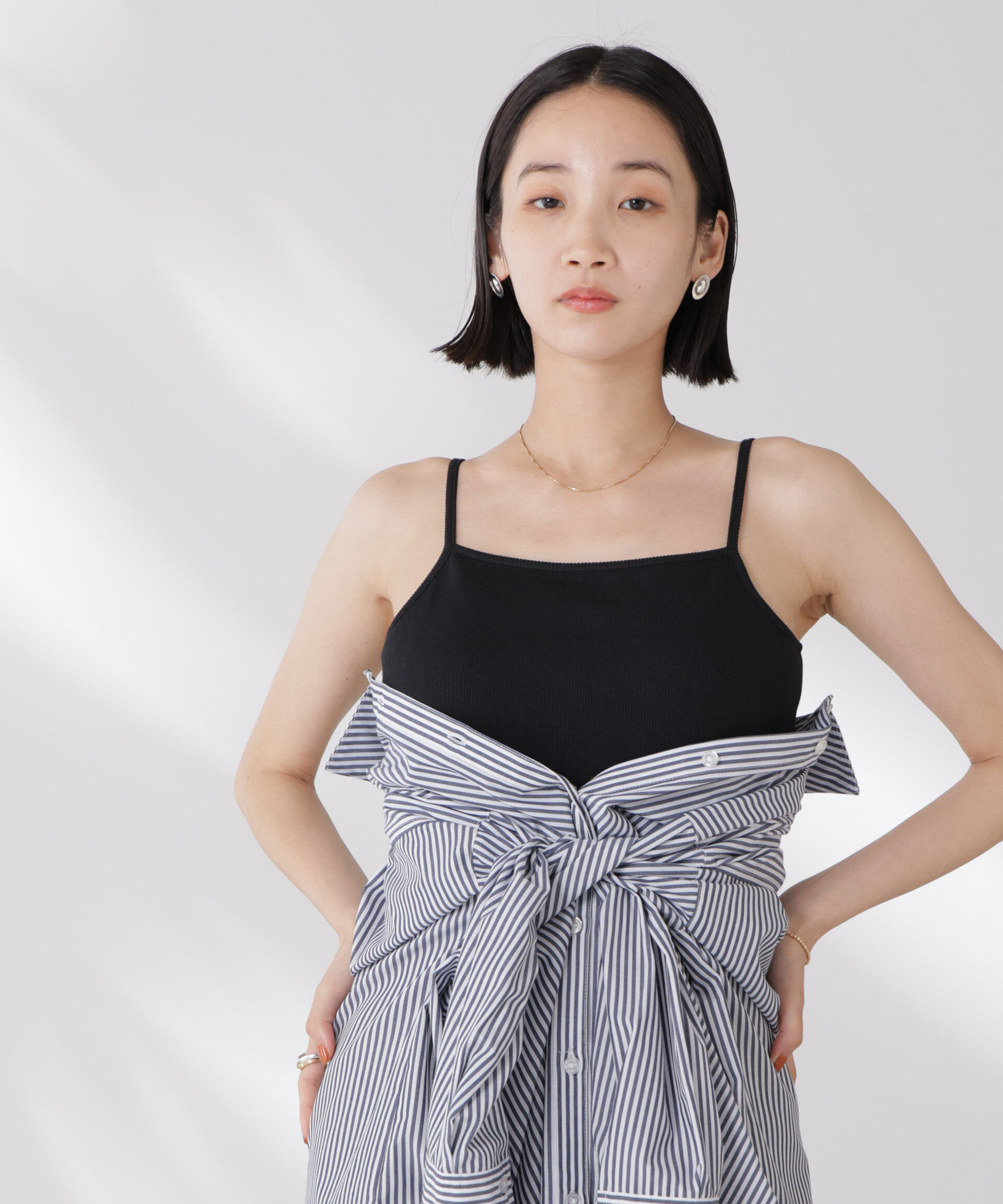 nano･universe「抗菌防臭・接触冷感機能 カップ付きキャミソール」|Tシャツ・カットソー|