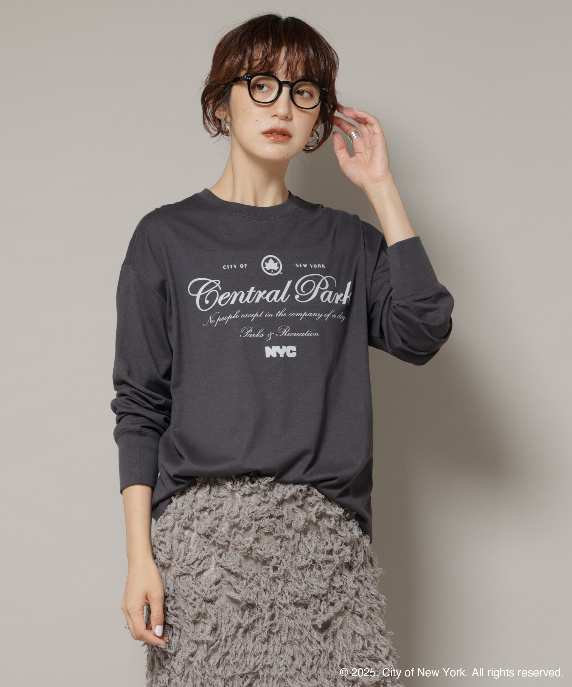 nano･universe「GOOD ROCK SPEED&times;Anti Soaked(R) 汗染み防止 NYC ロンT」|Tシャツ・カットソー|