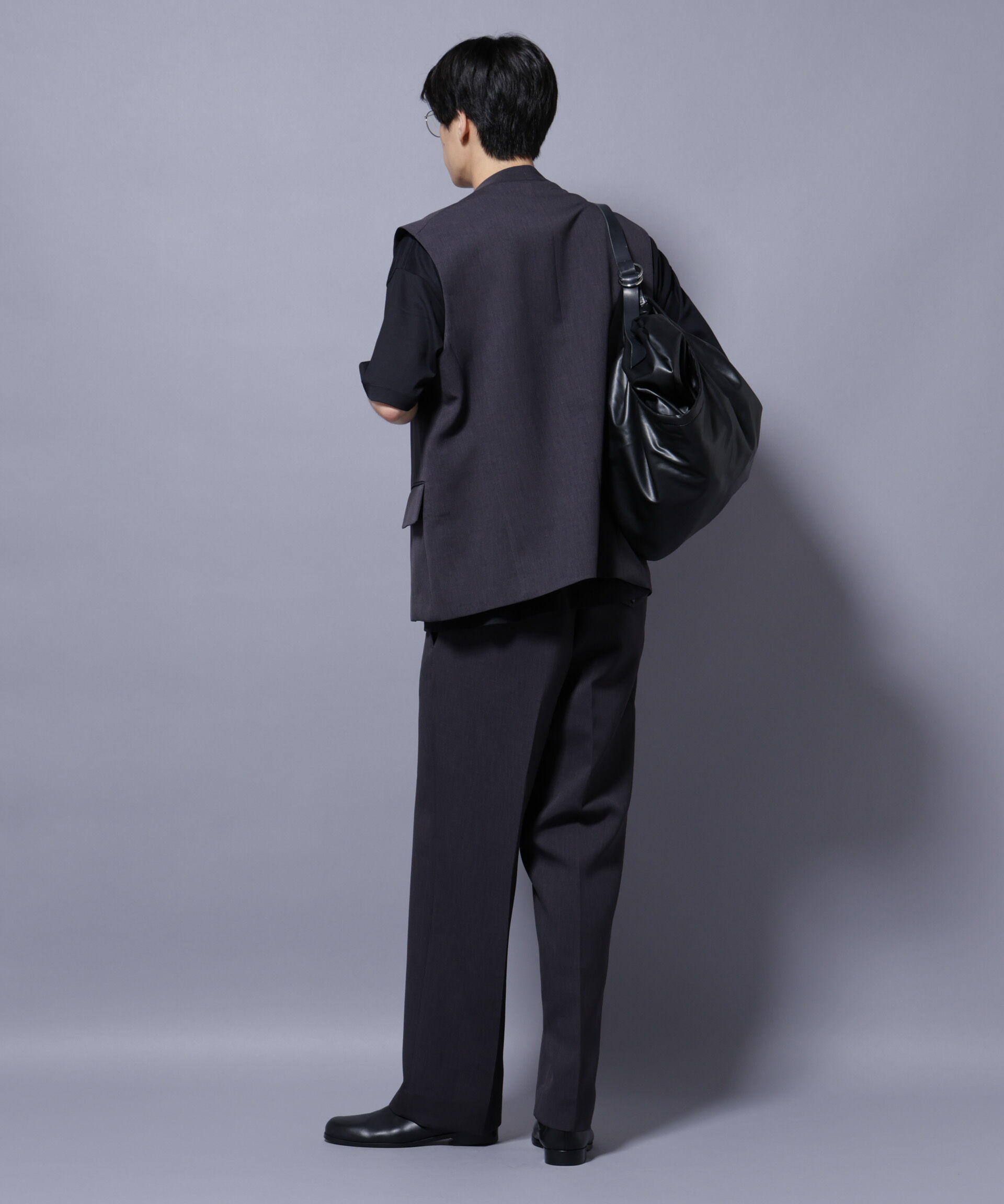 nano･universe「Reflax(R) ダブルクロスウェザーベスト(セットアップ可)」|ダウンベスト・ベスト|