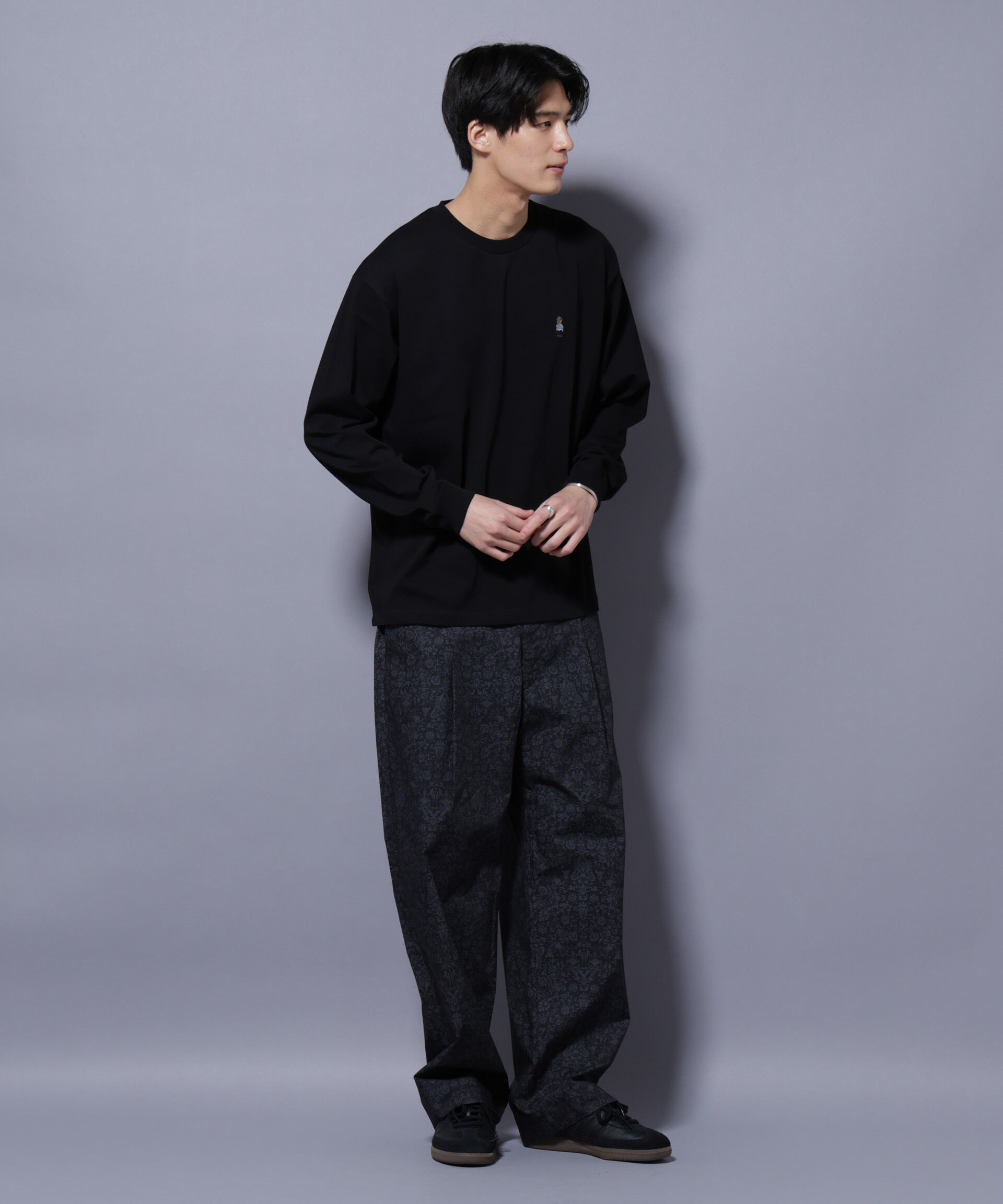 nano･universe「オリジナルパターンイージーパンツ」|チノ|