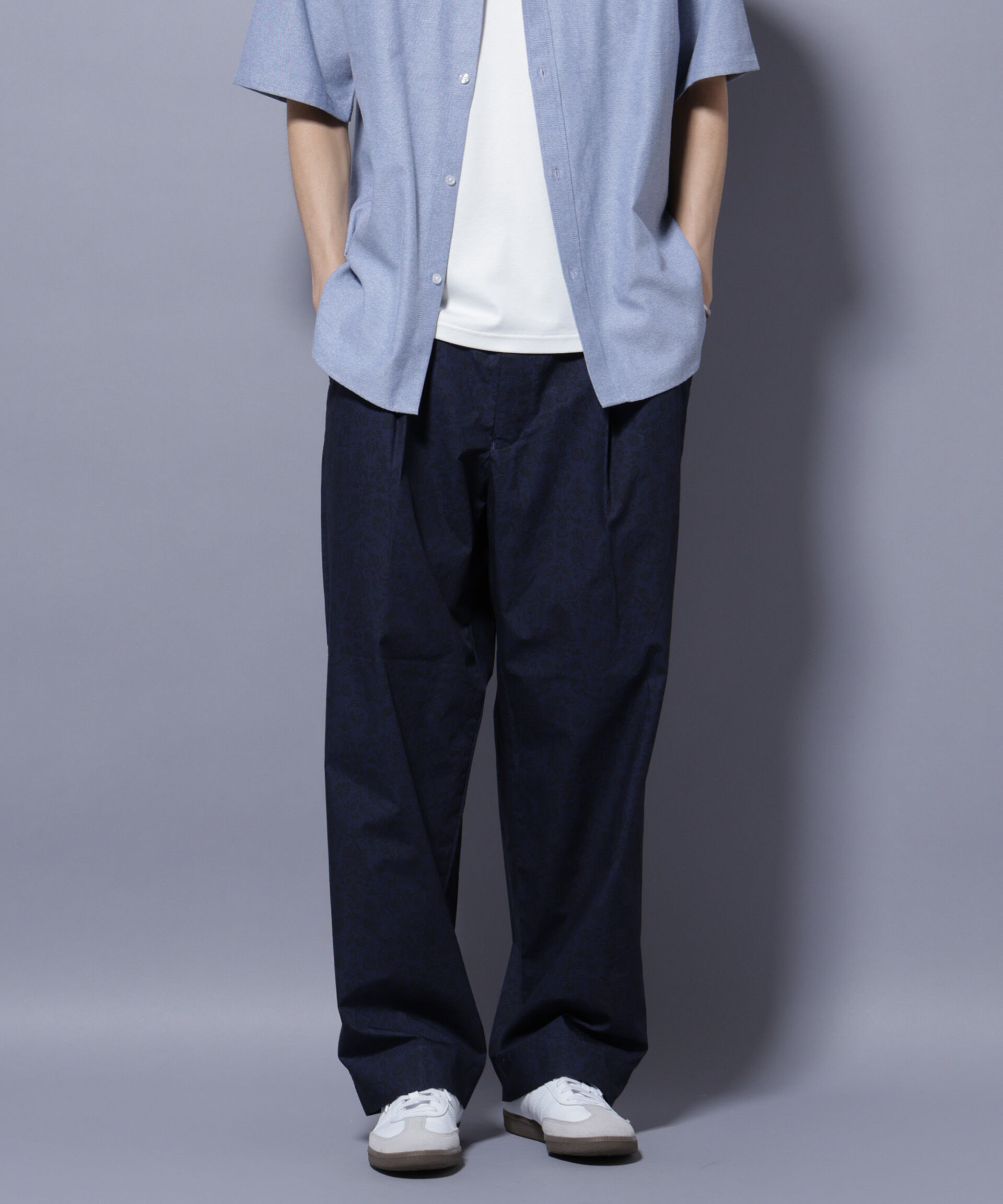 nano･universe「オリジナルパターンイージーパンツ」|チノ|