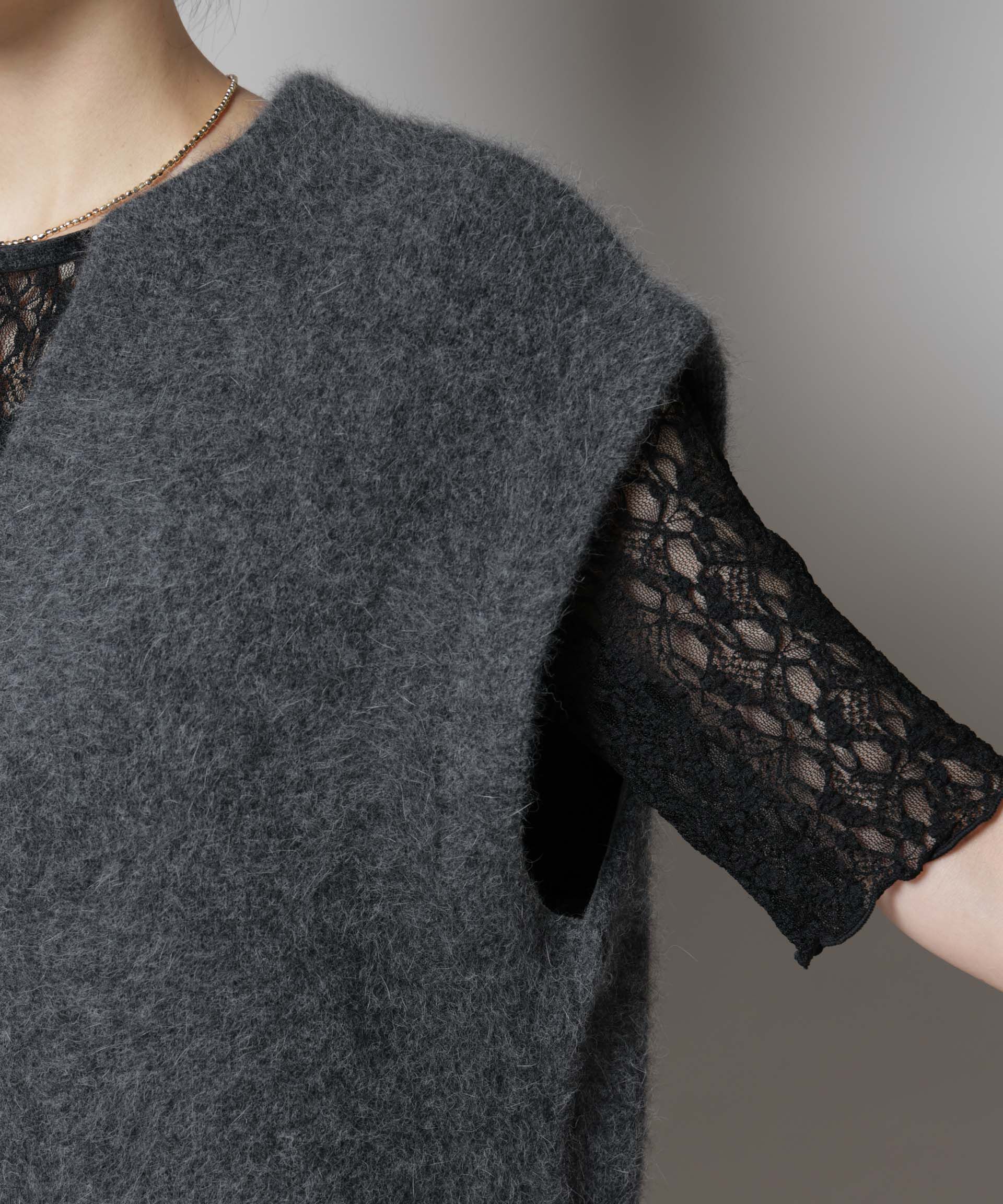 nano･universe「ウォッシャブルフォックスリバーニットジレ」|ニット・セーター|