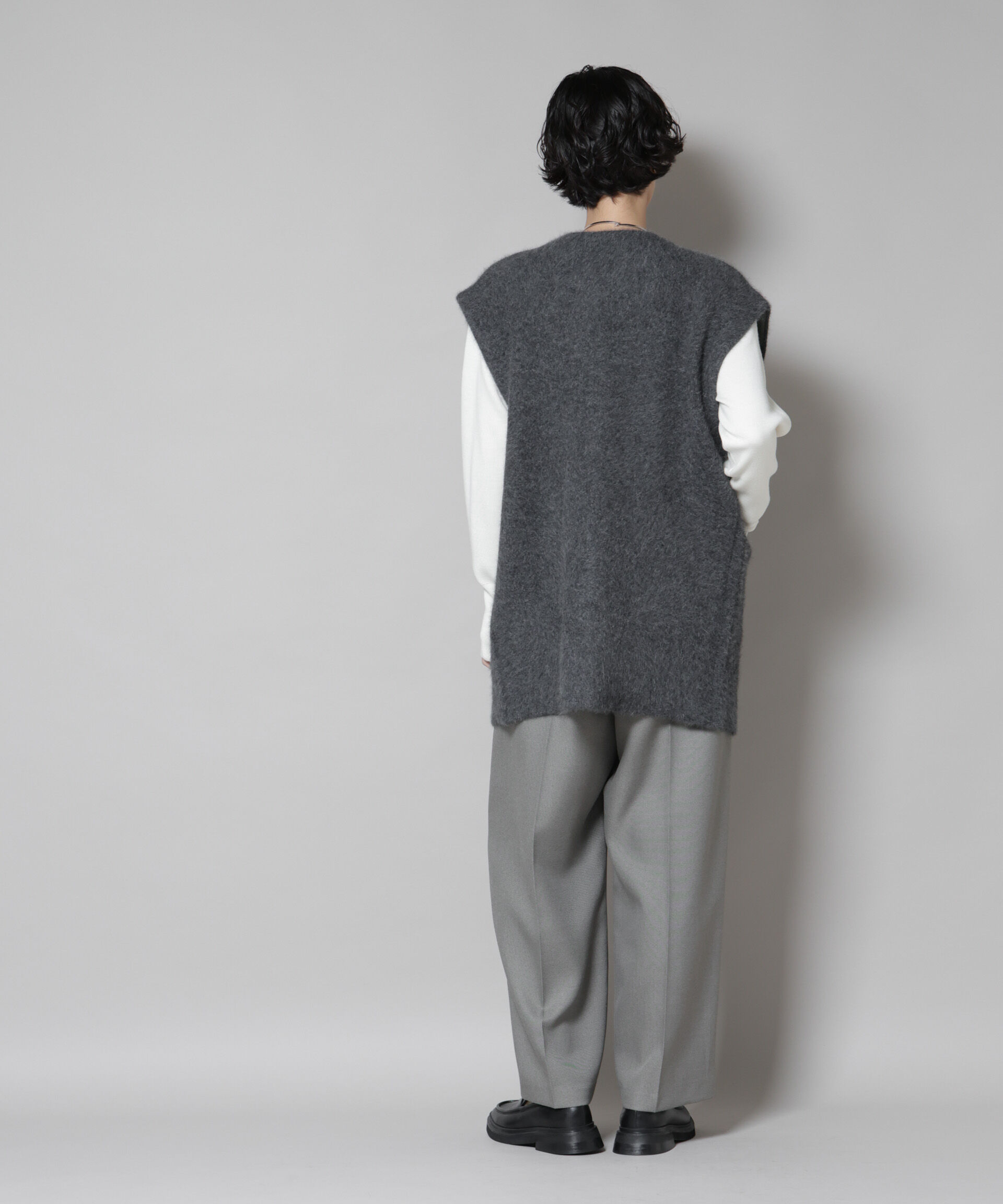 nano･universe「ウォッシャブルフォックスリバーニットジレ」|ニット・セーター|