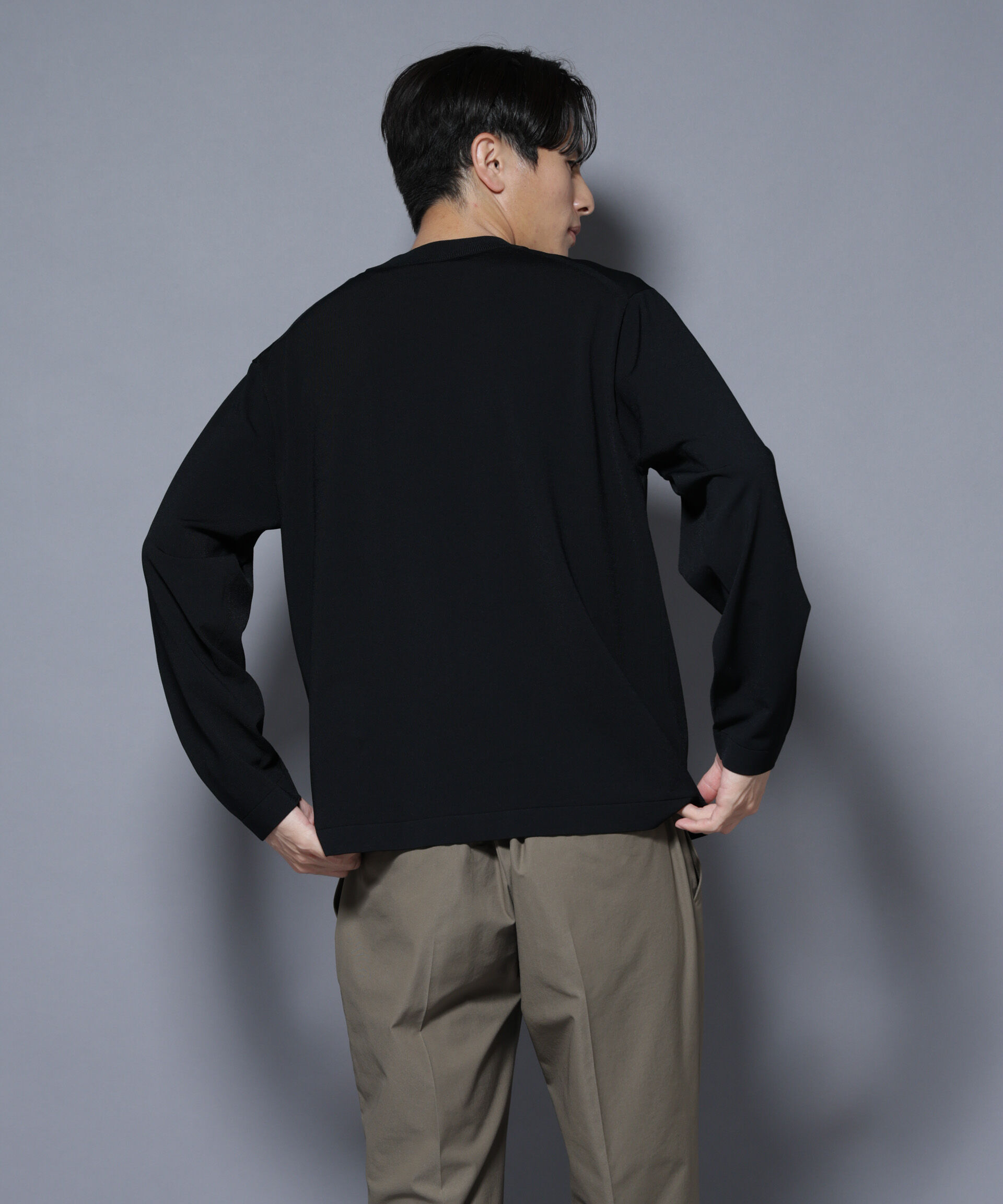 nano･universe「「ELITE 7 FUNCTION」クルーネックニット」|ニット・セーター|